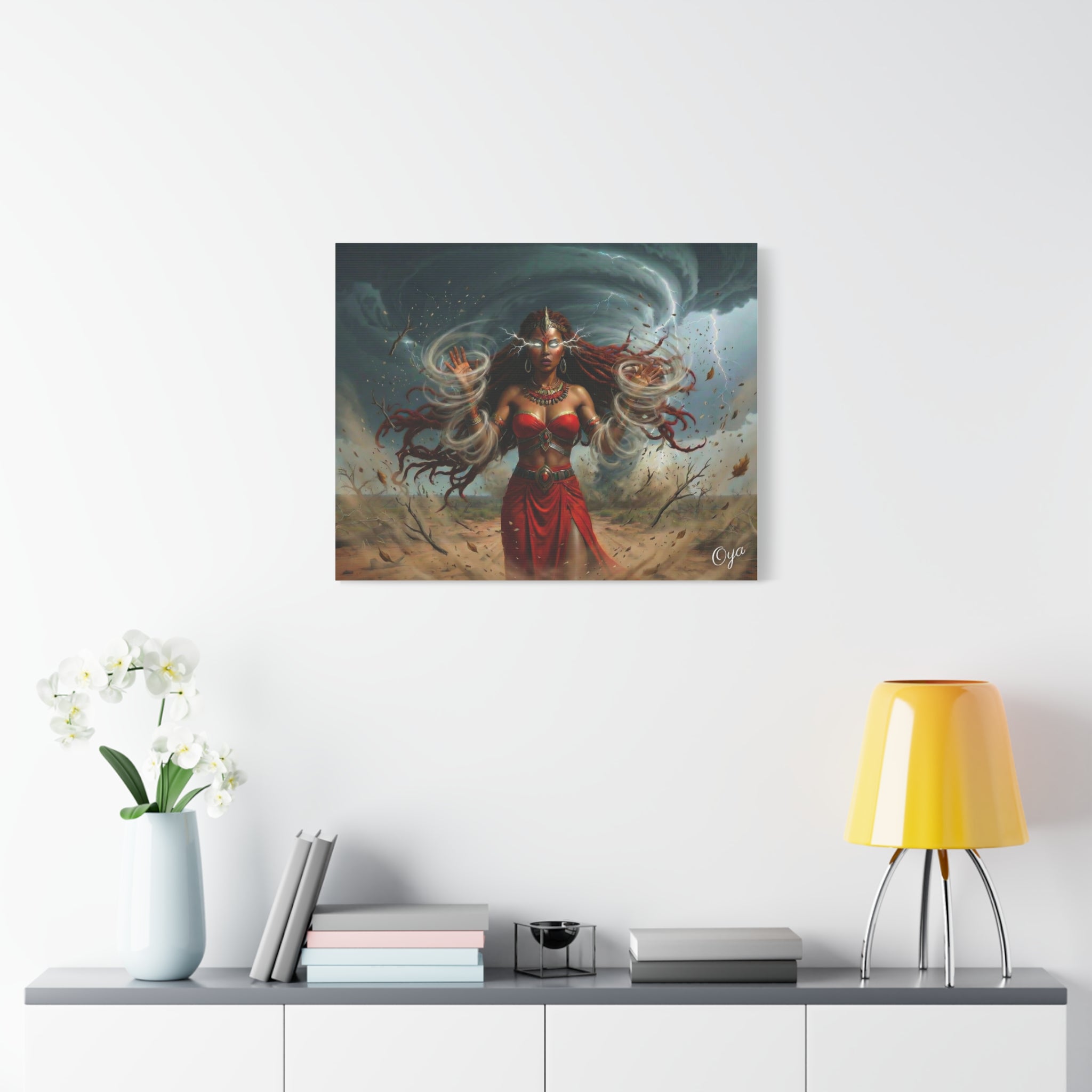 Oya Goddess of the Storm Matte Canvas