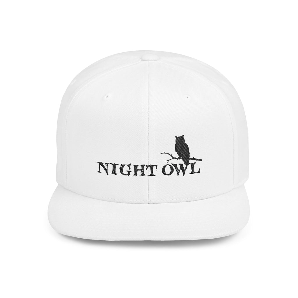 Night Owl Snapback — Nocturnal Streetwear Flat Bill Cap