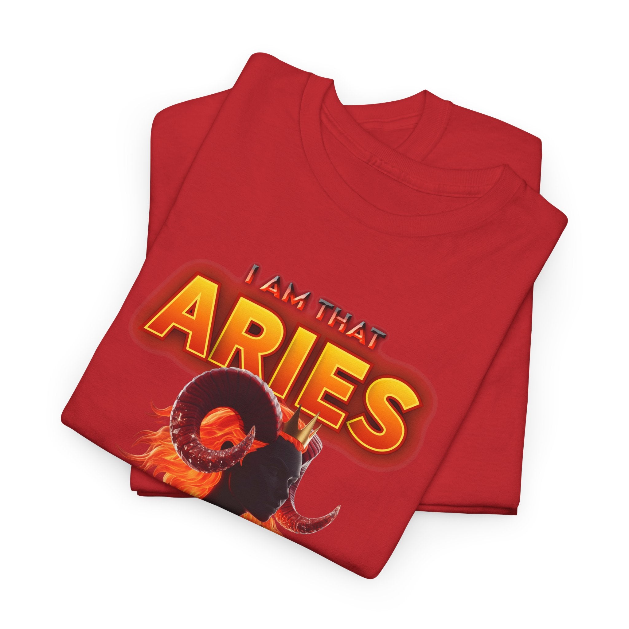 I Am That Aries™ — Bold Ram Zodiac Statement T-Shirt