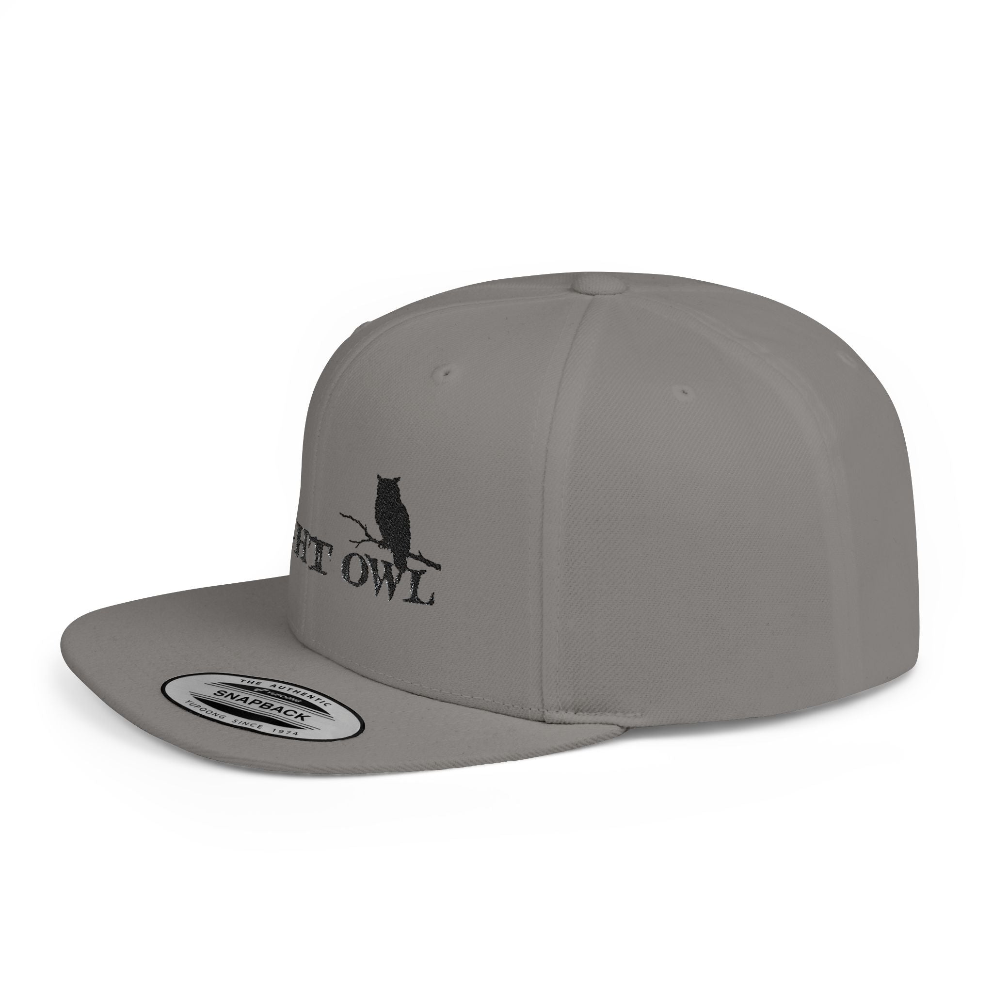 Night Owl Snapback — Nocturnal Streetwear Flat Bill Cap