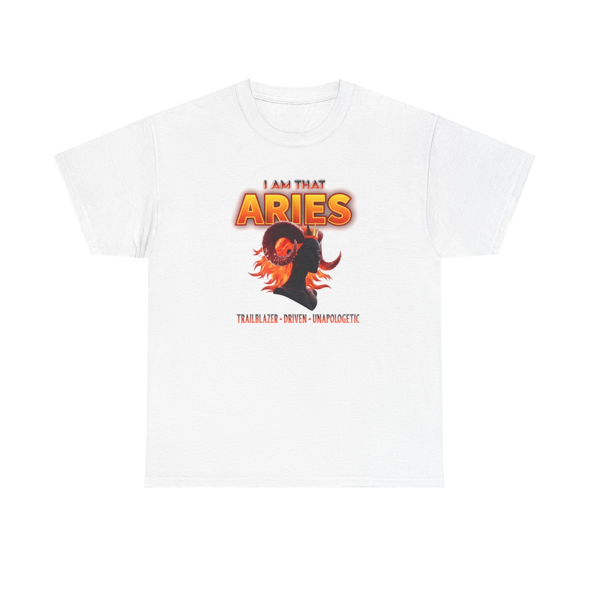 I Am That Aries™ — Bold Ram Zodiac Statement T-Shirt