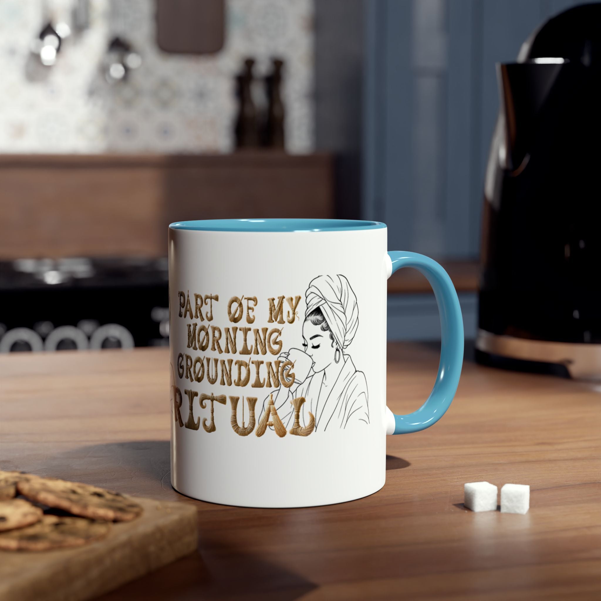 Part of My Morning Grounding Ritual – Spiritual Affirmation Coffee Mug
