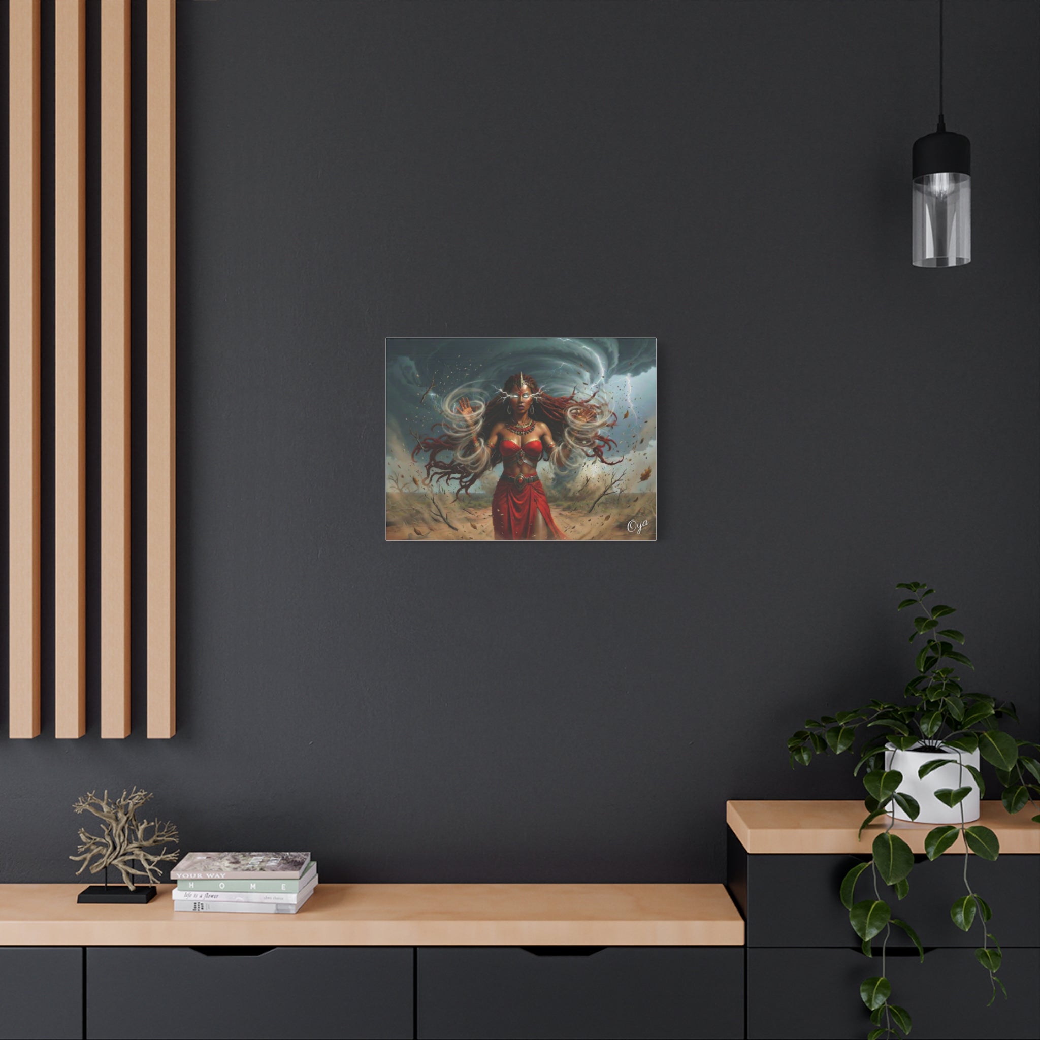 Oya Goddess of the Storm Matte Canvas