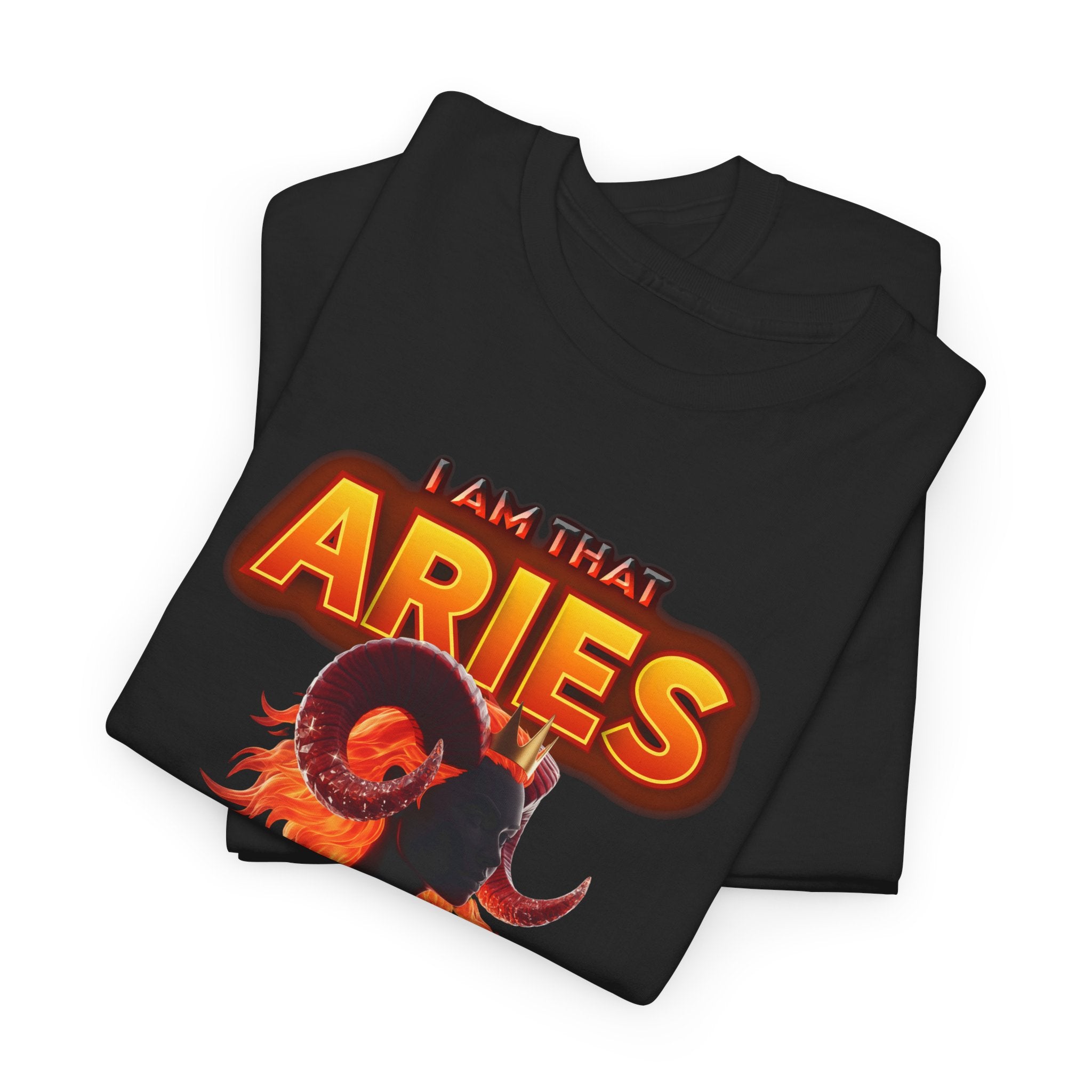 I Am That Aries™ — Bold Ram Zodiac Statement T-Shirt