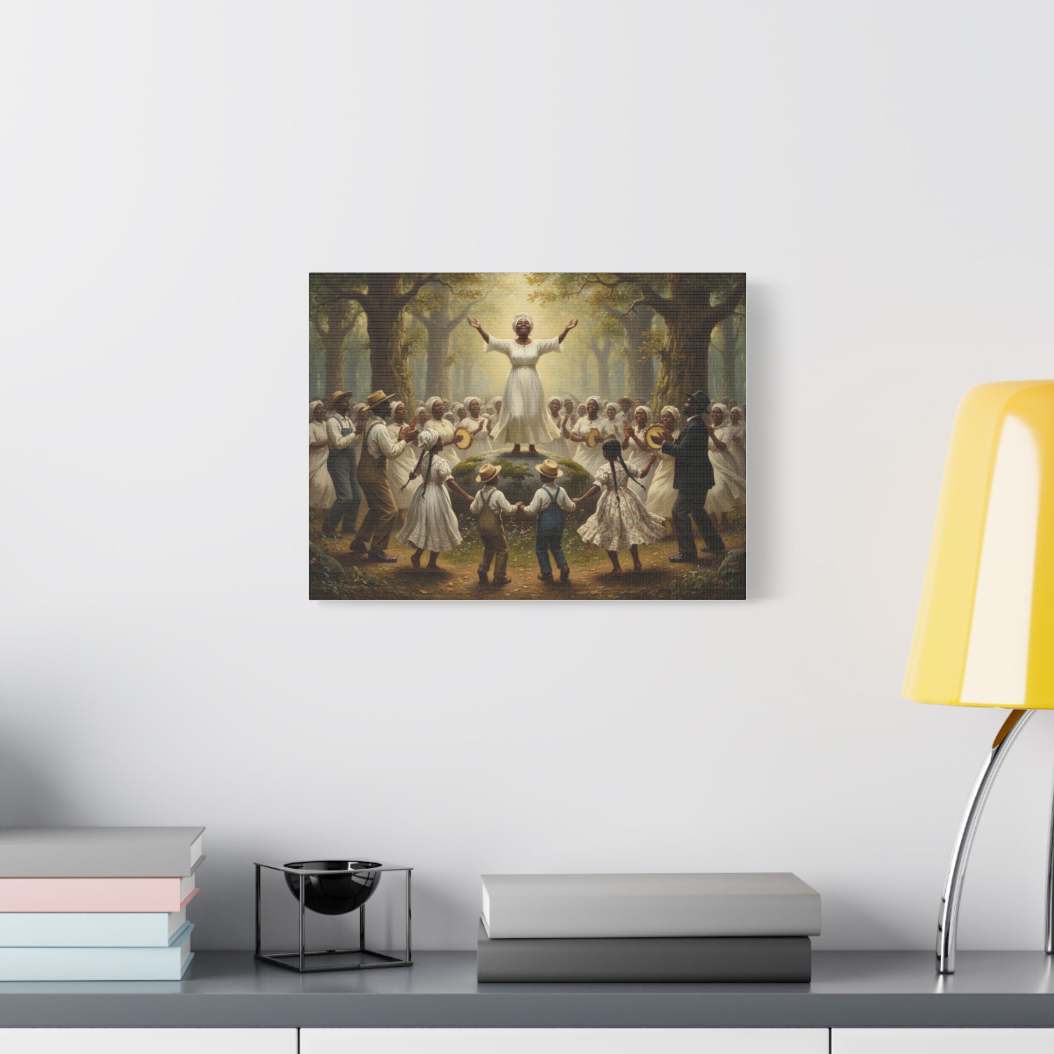Gospel Revival Matte Canvas Print — "Hallelujah" Southern Praise Wall Art