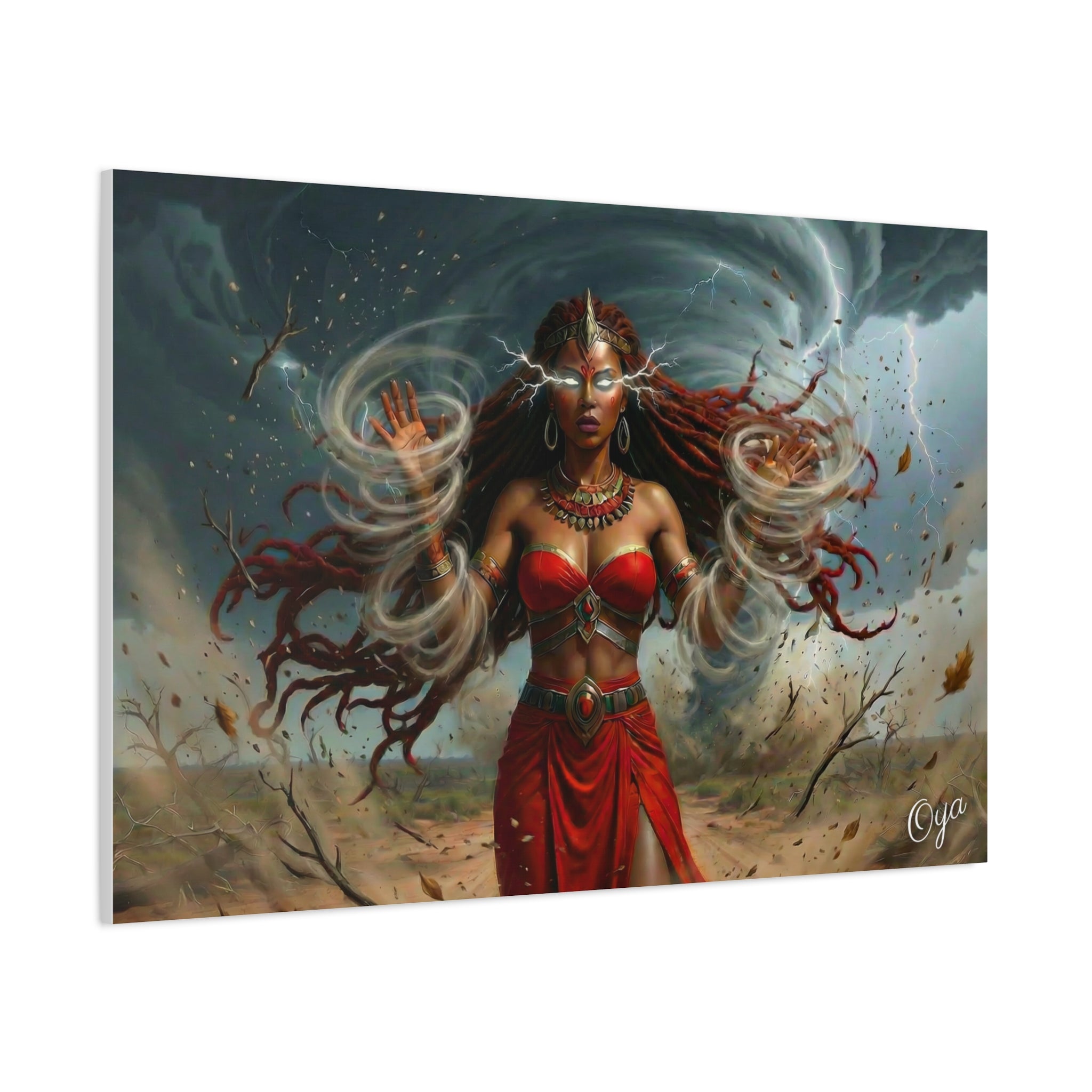 Oya Goddess of the Storm Matte Canvas