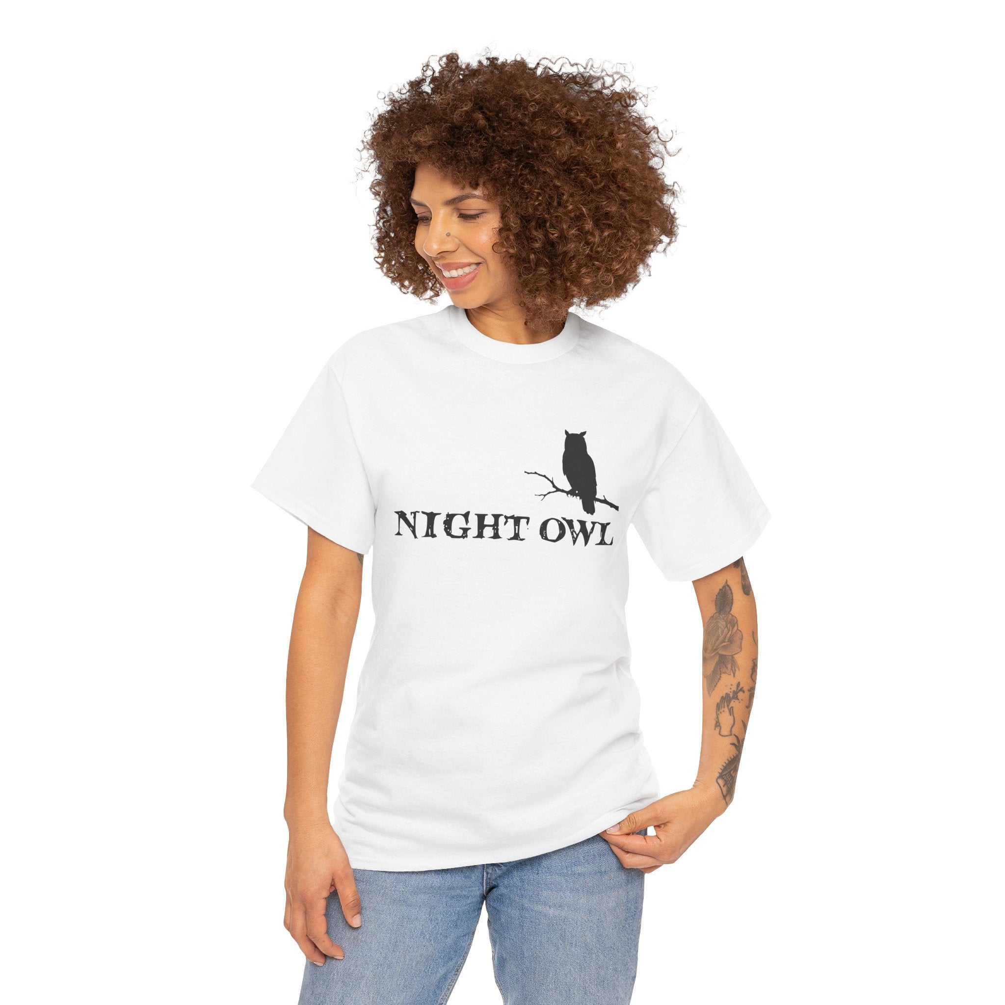 🌙 Night Owl™ Minimal Silhouette Tee