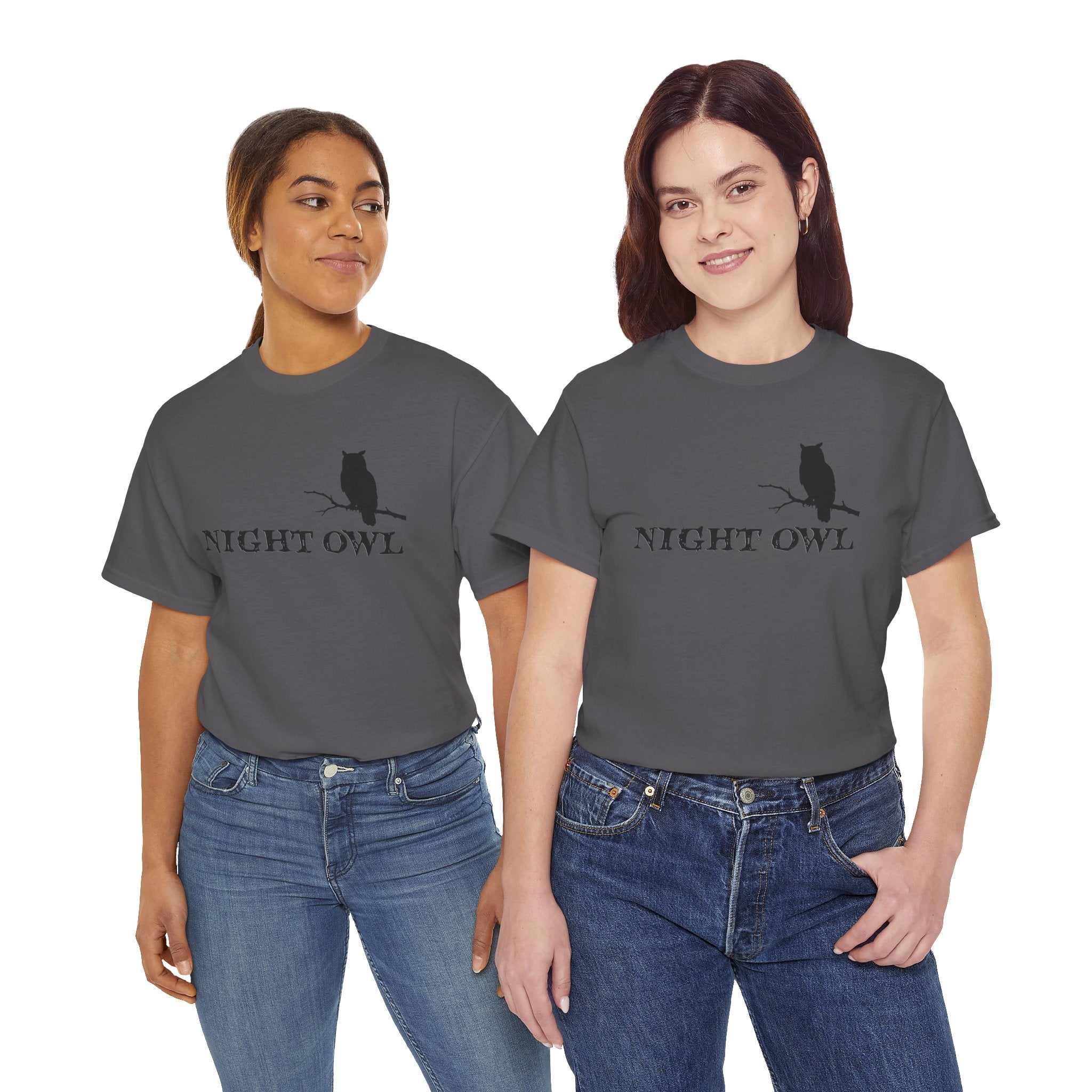 🌙 Night Owl™ Minimal Silhouette Tee