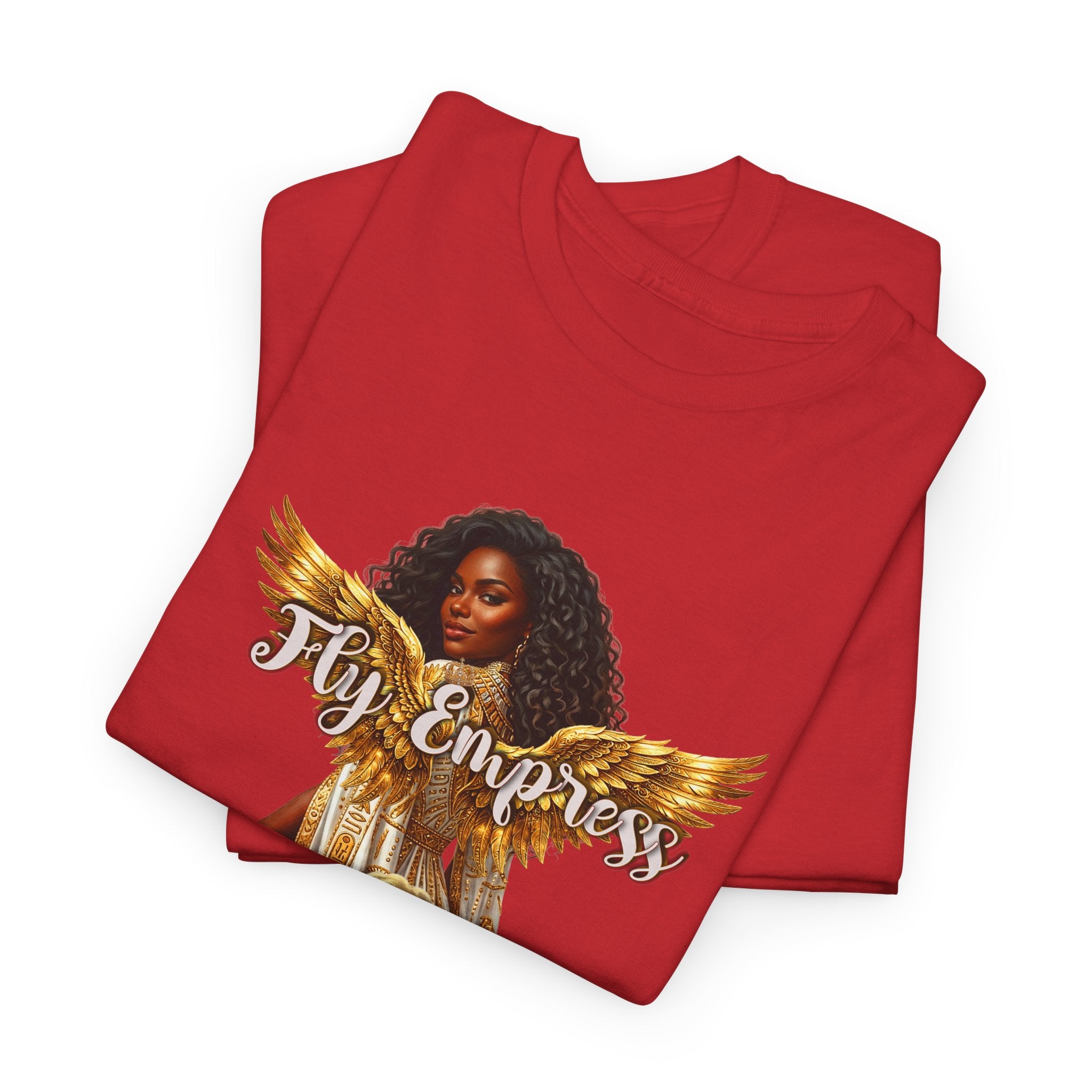 👑🕊️ Fly Empress Angel Wing Tee — Divine Queen Energy Graphic T-Shirt 🔥✨