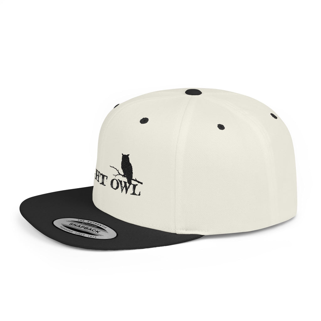 Night Owl Snapback — Nocturnal Streetwear Flat Bill Cap