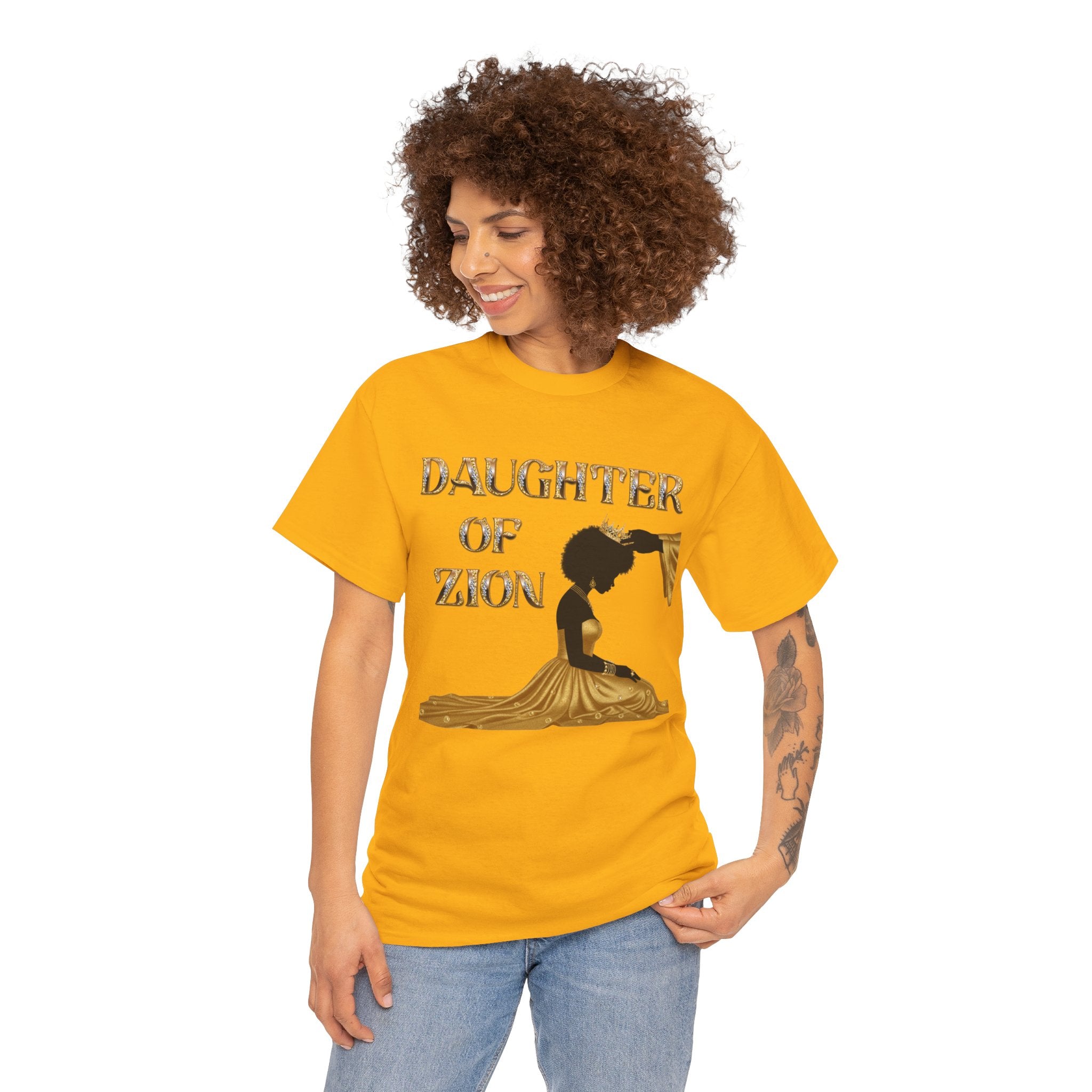 Daughter of Zion Tee — Inspirational Faith Graphic T‑Shirt for Girls & Women
