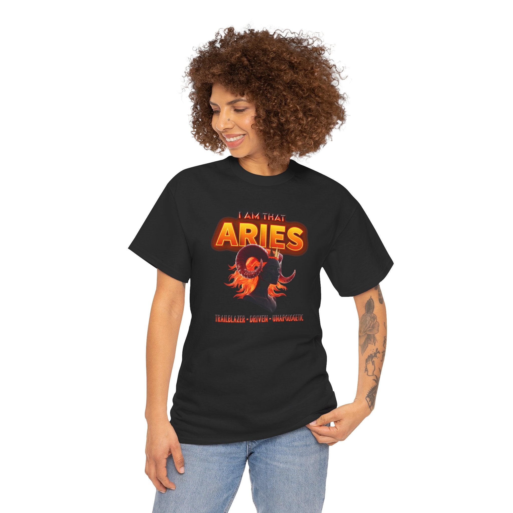 I Am That Aries™ — Bold Ram Zodiac Statement T-Shirt