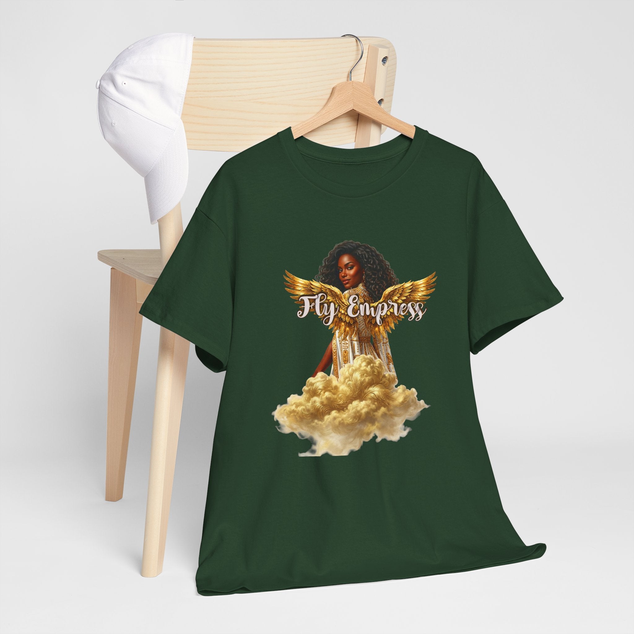 👑🕊️ Fly Empress Angel Wing Tee — Divine Queen Energy Graphic T-Shirt 🔥✨