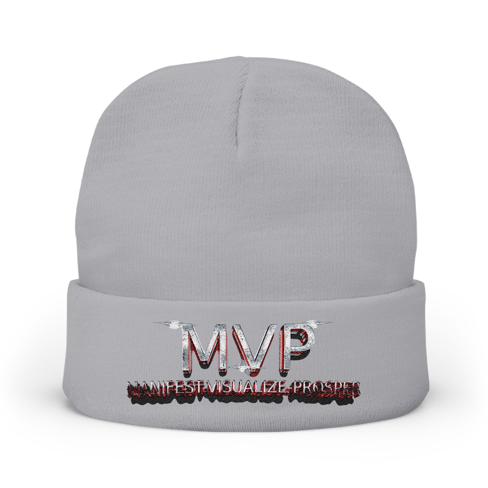 MVP™ Knit Beanie — Warm, Embroidered Statement Cap