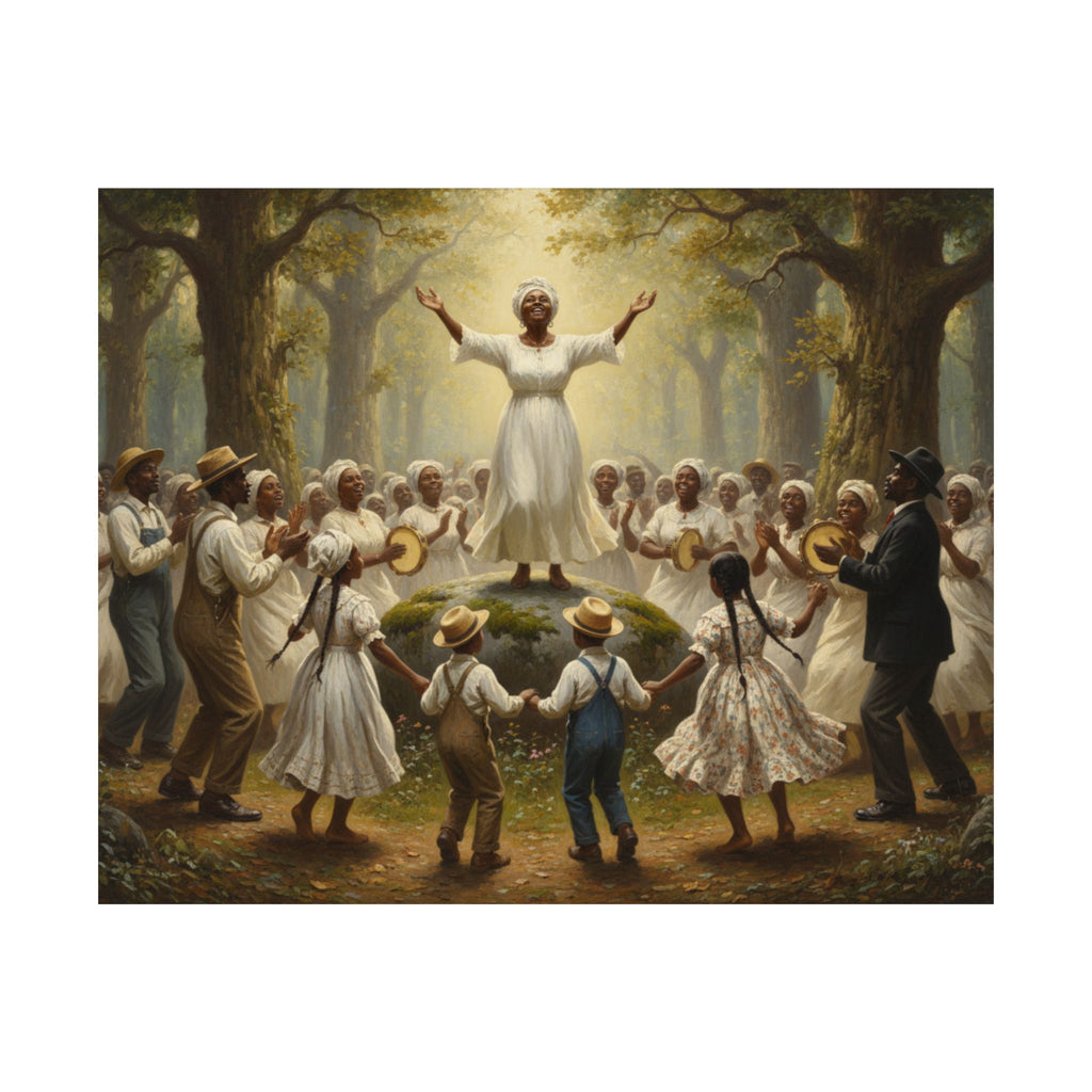 Spiritual Revival Matte Poster — Community Gospel Worship Art Print