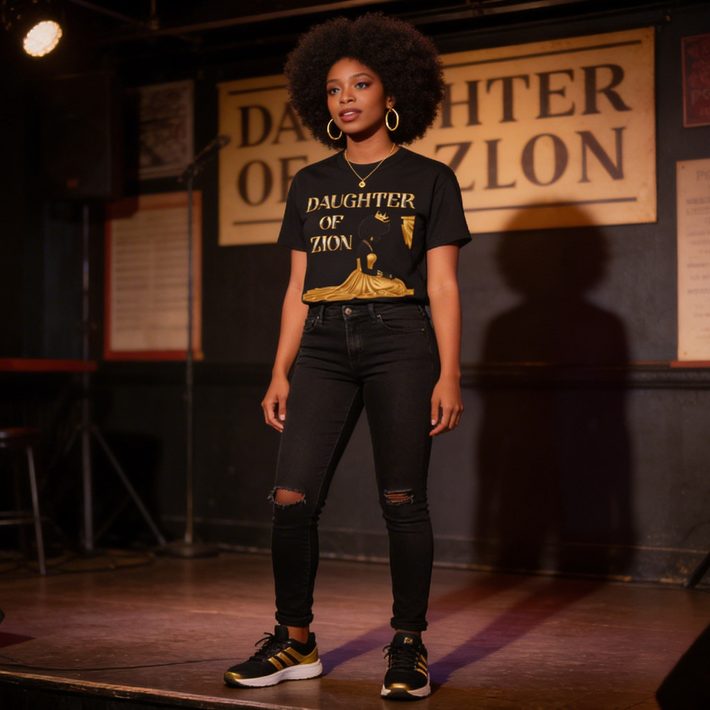 Daughter of Zion Tee — Inspirational Faith Graphic T‑Shirt for Girls & Women