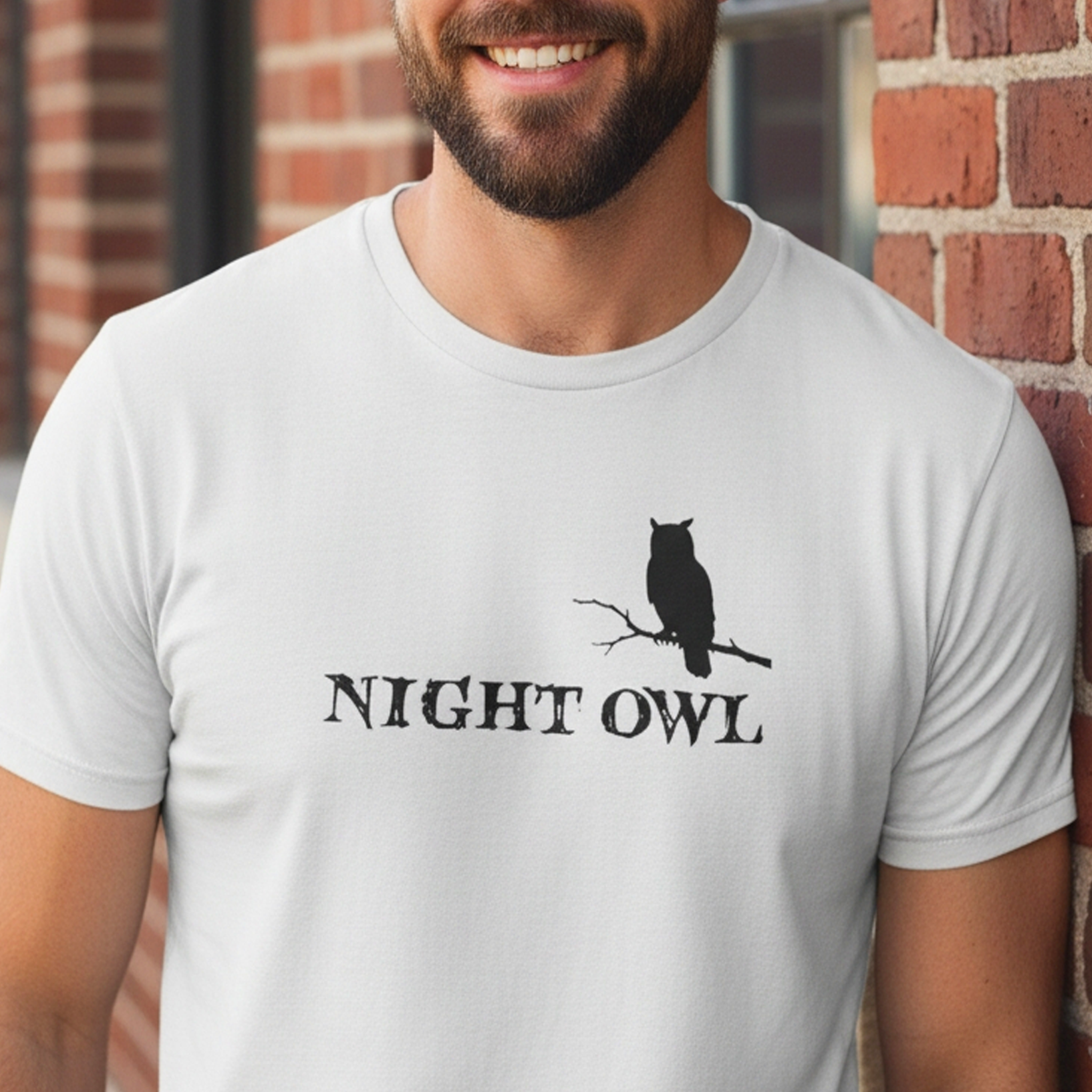 🌙 Night Owl™ Minimal Silhouette Tee