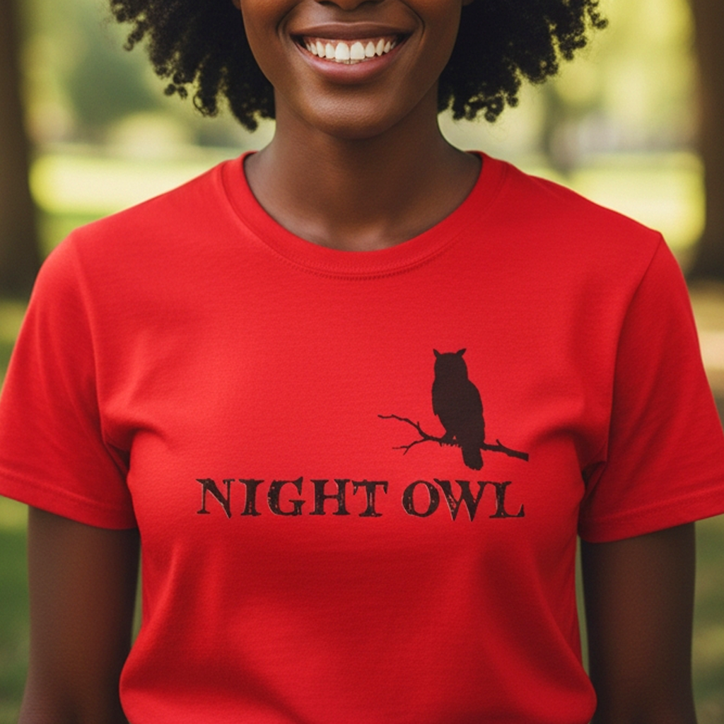 🌙 Night Owl™ Minimal Silhouette Tee