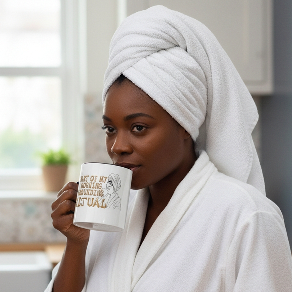 Part of My Morning Grounding Ritual – Spiritual Affirmation Coffee Mug