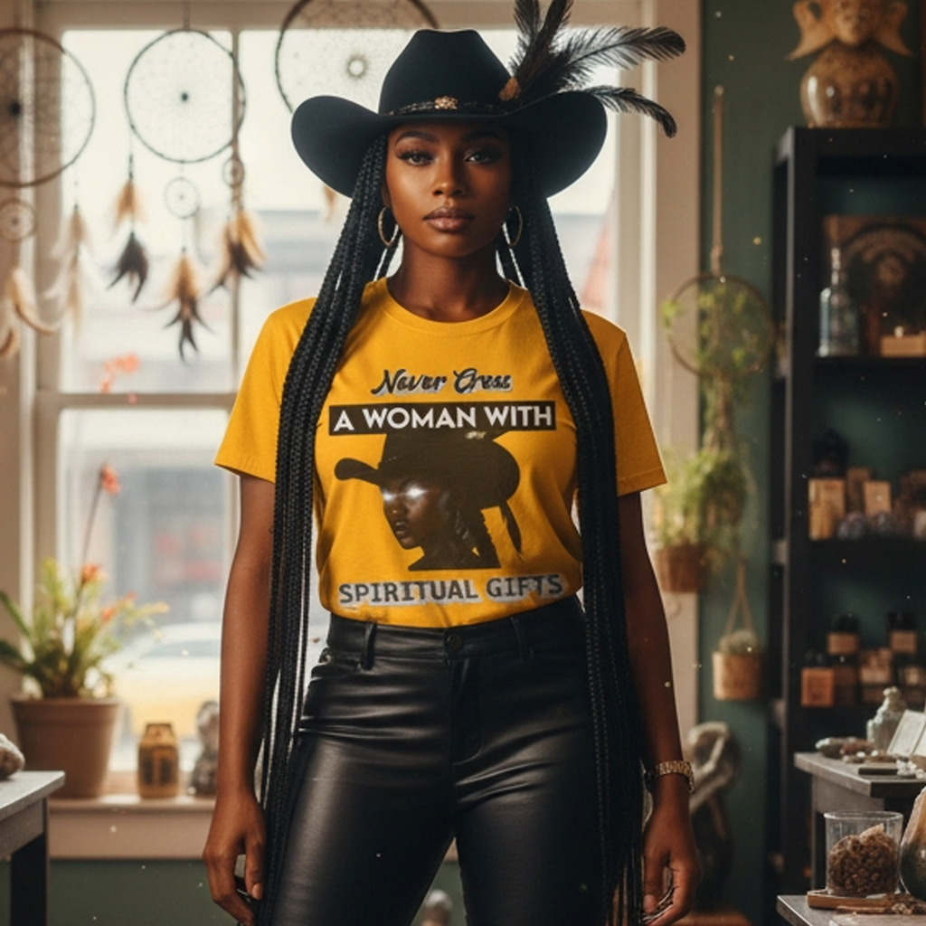 Never Cross a Woman With Spiritual Gifts™ Tee  Divine Feminine Power