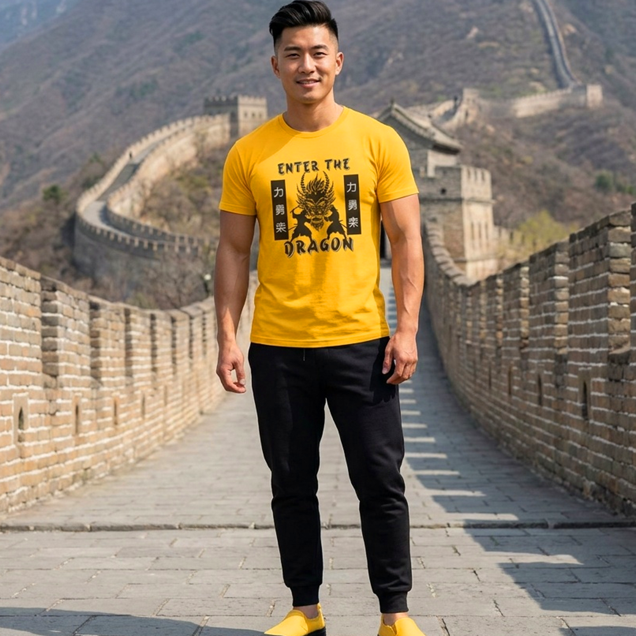 ENTER THE DRAGON — Dragon of Honor Tee | Strength, Courage & Power Graphic Shirt🐉🔥