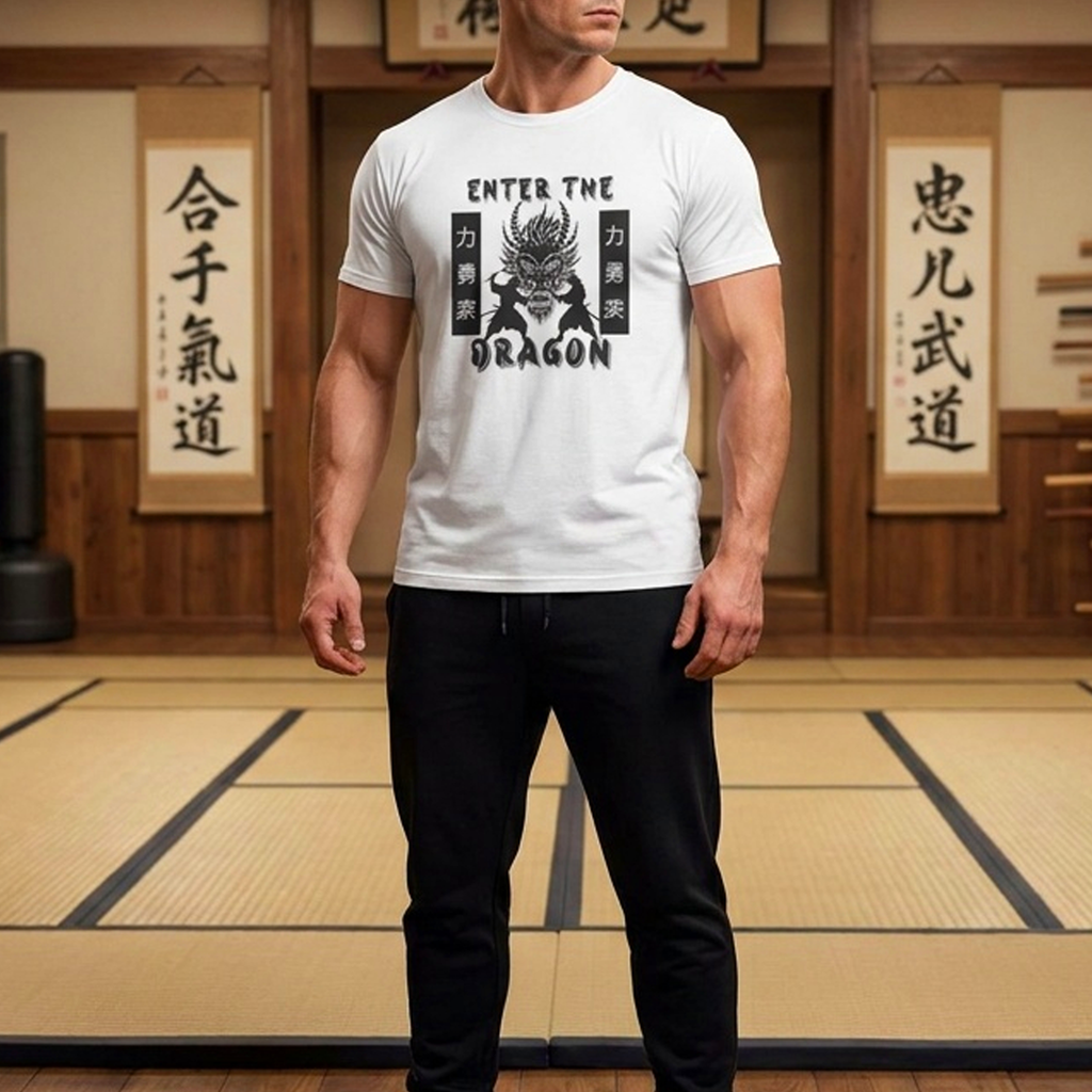ENTER THE DRAGON — Dragon of Honor Tee | Strength, Courage & Power Graphic Shirt🐉🔥
