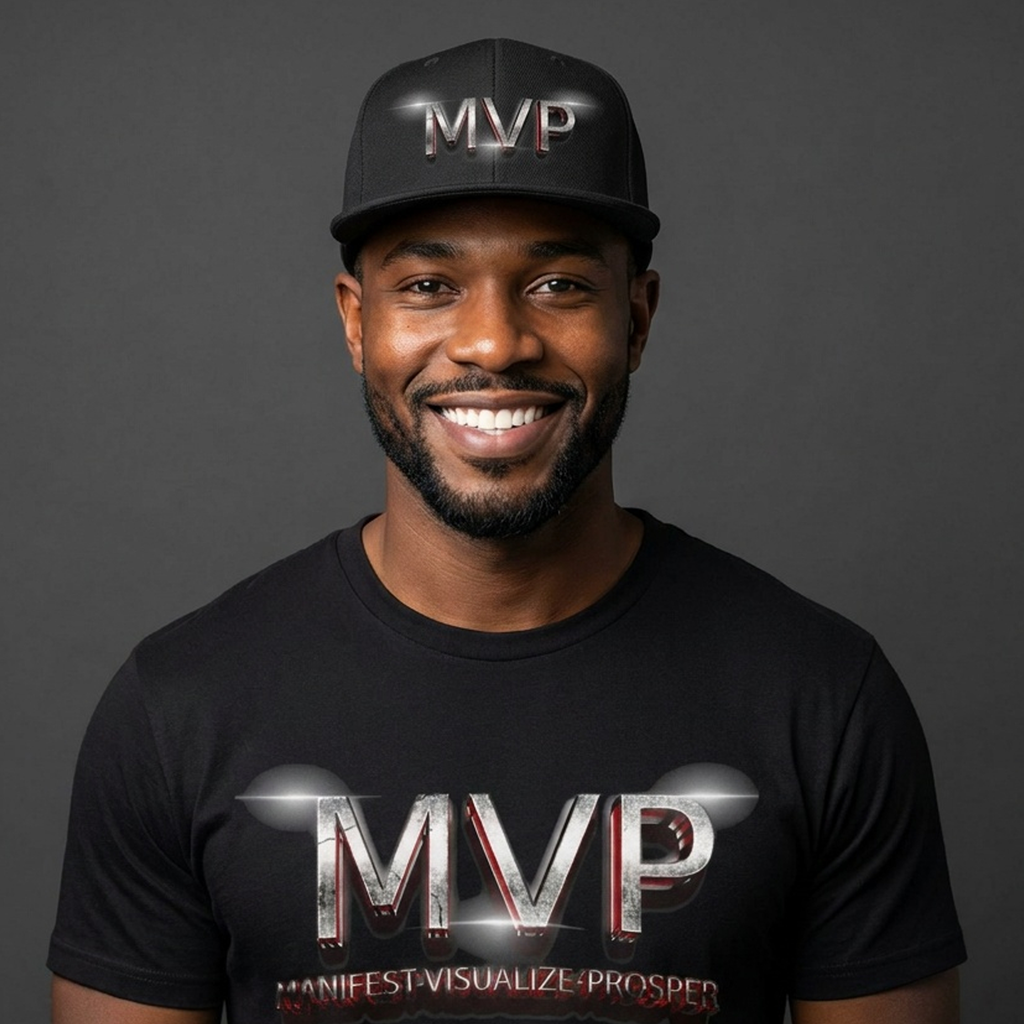 🧢✨ MVP™ Snapback Hat – Manifest • Visualize • Prosper 🔥💫