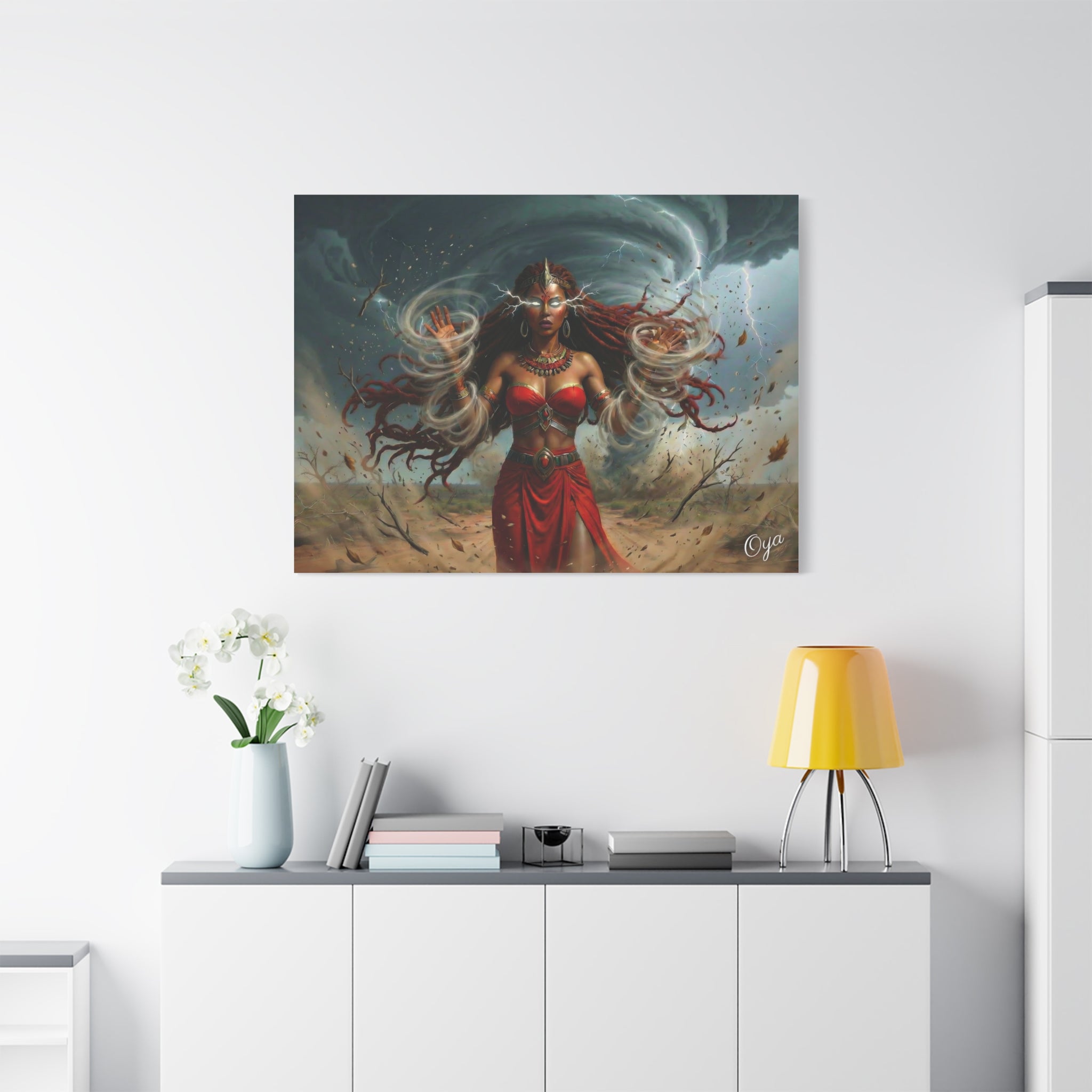 Oya Goddess of the Storm Matte Canvas