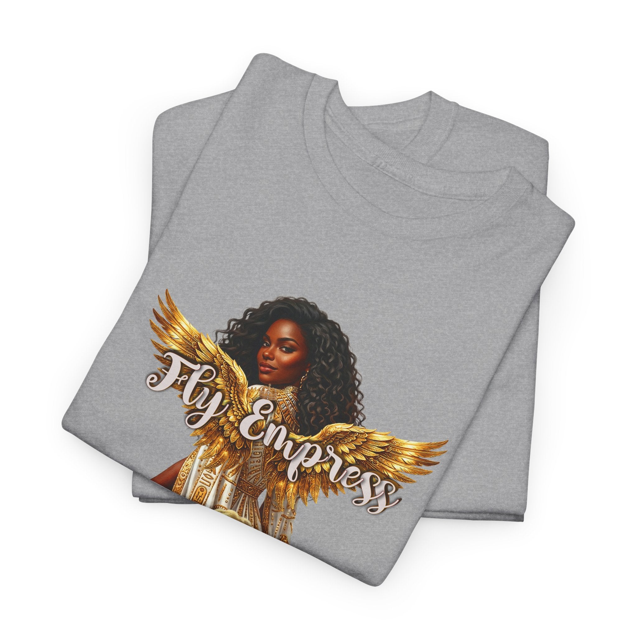 👑🕊️ Fly Empress Angel Wing Tee — Divine Queen Energy Graphic T-Shirt 🔥✨