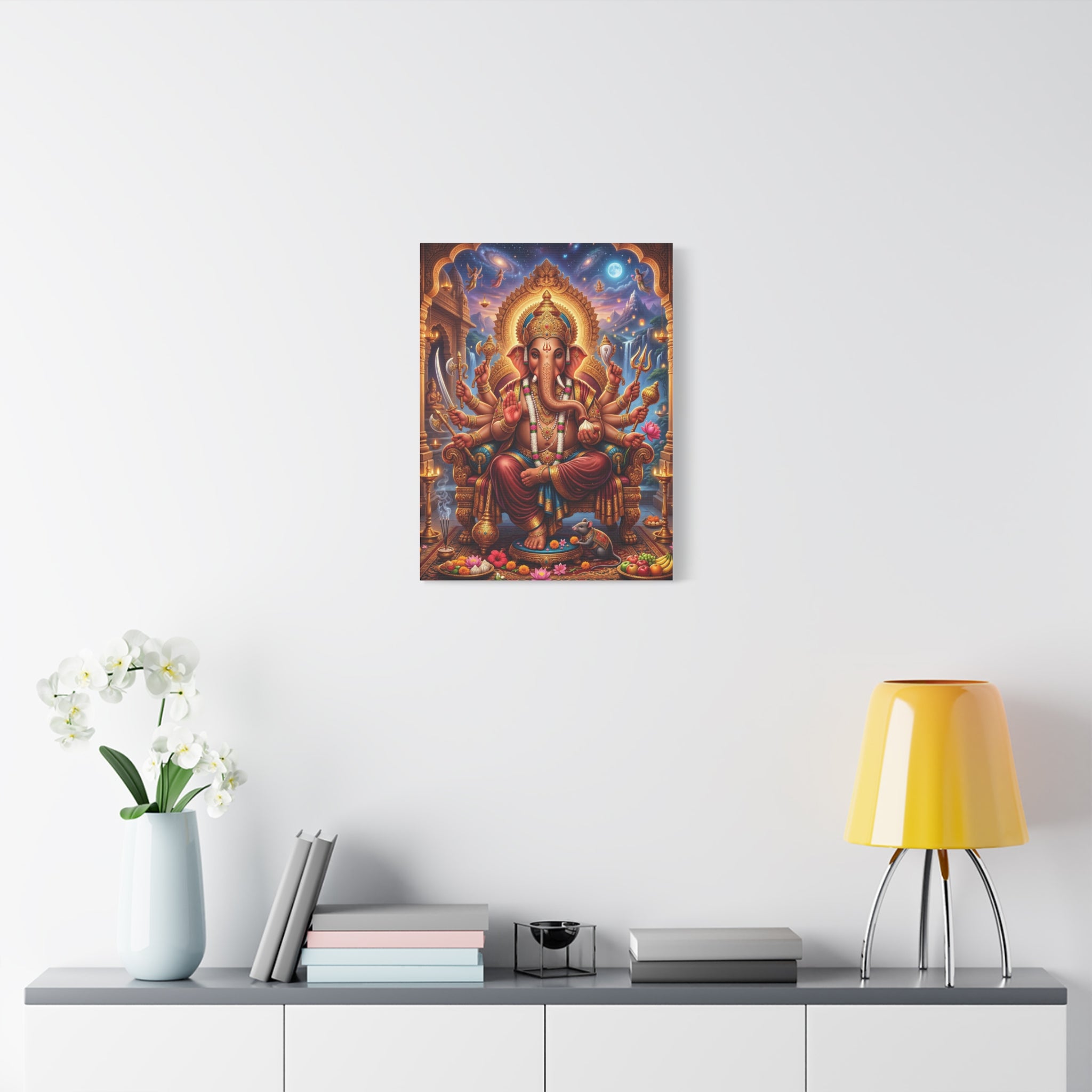 🐘✨ Sacred Ganesha Blessings Canvas — Divine Protection & Abundance Wall Art 👑🪷