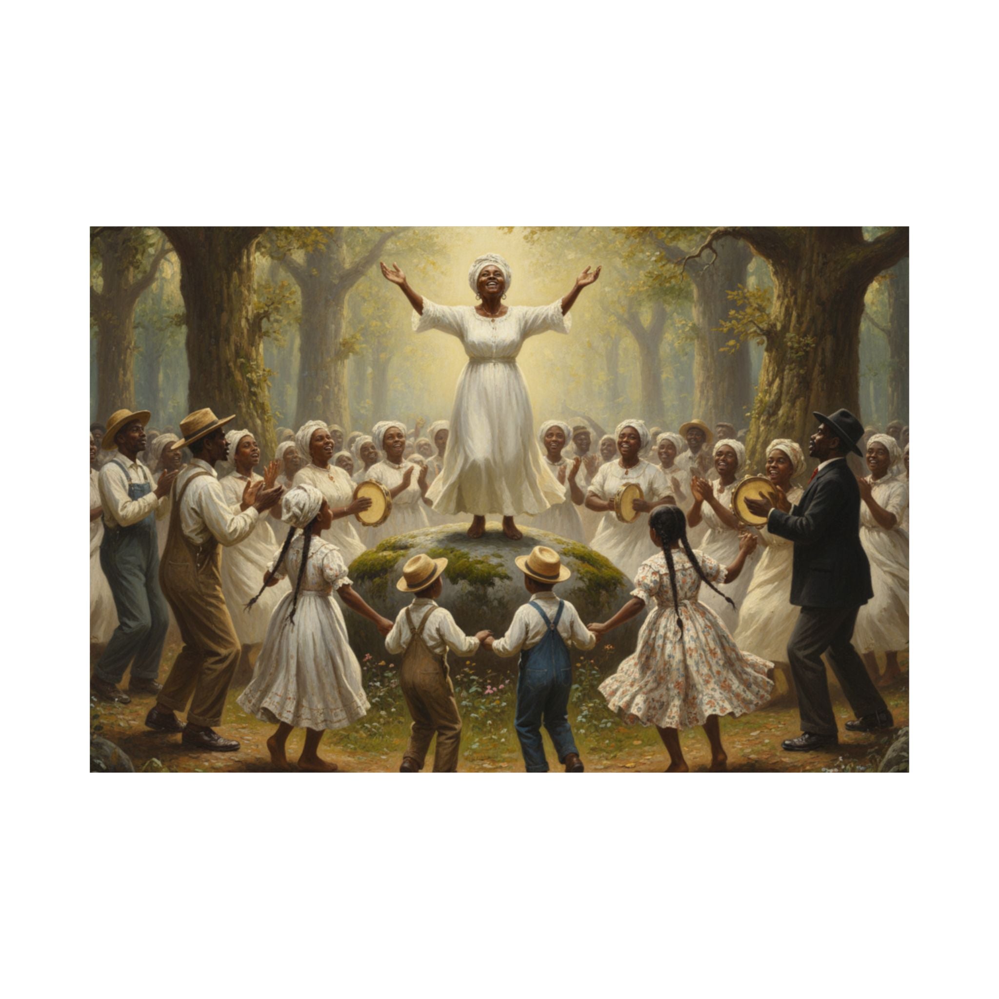 Spiritual Revival Matte Poster — Community Gospel Worship Art Print