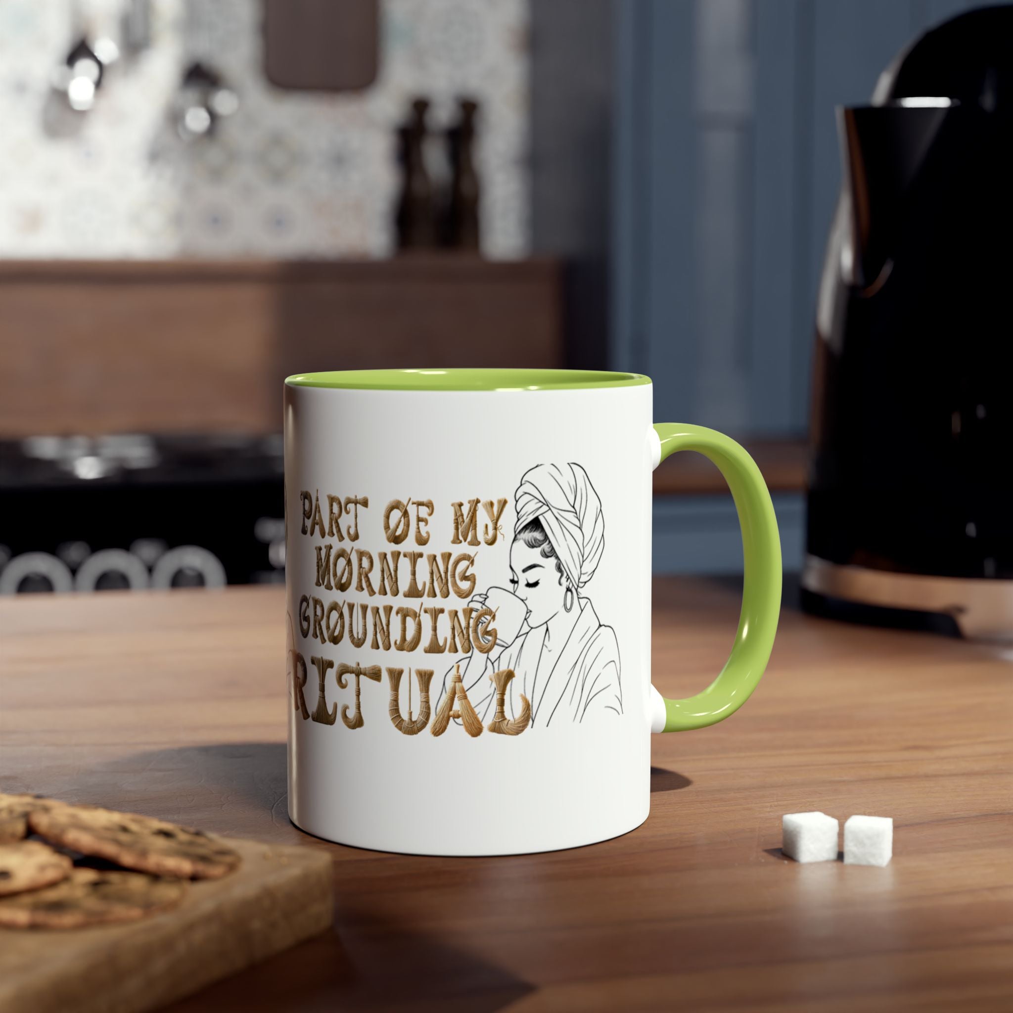 Part of My Morning Grounding Ritual – Spiritual Affirmation Coffee Mug
