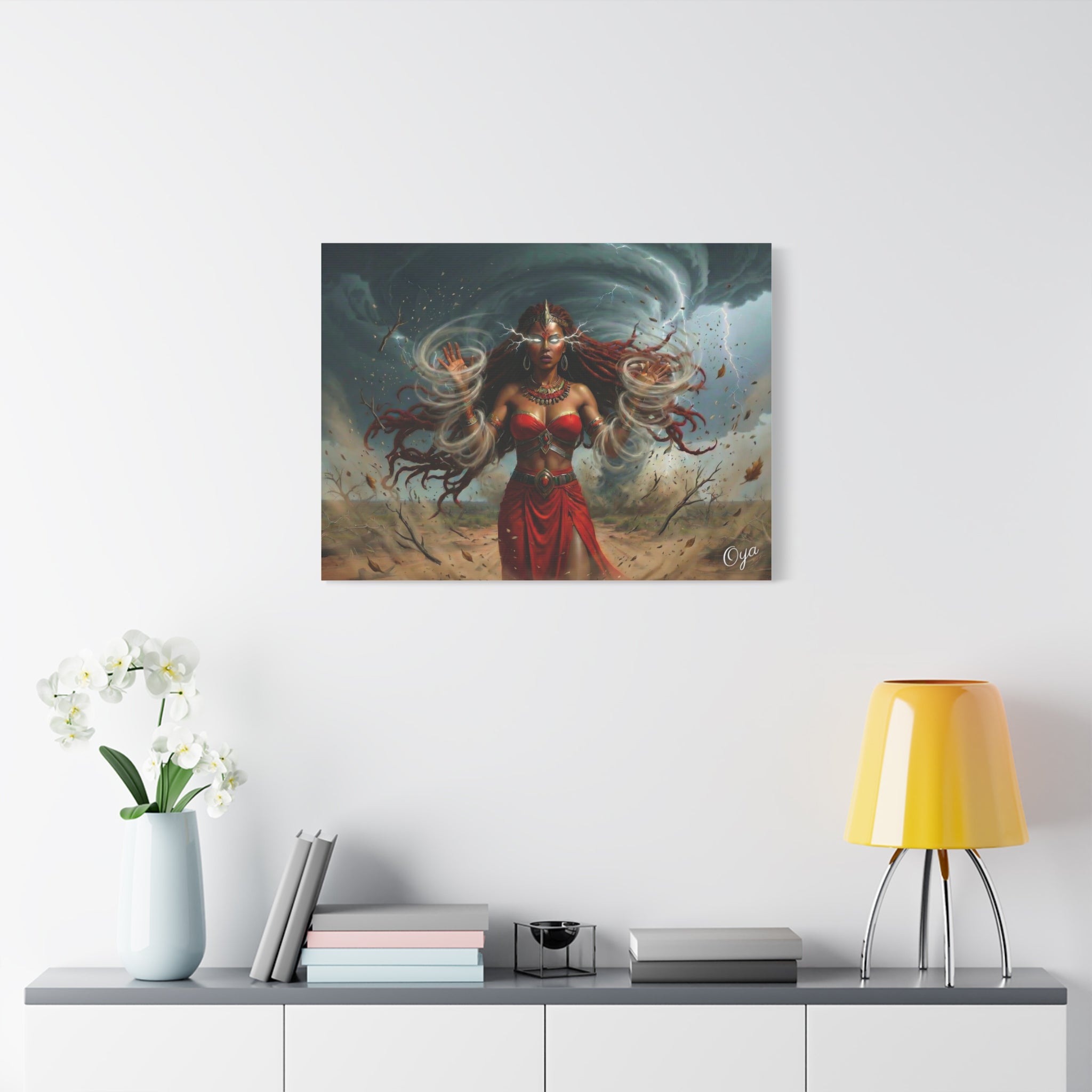 Oya Goddess of the Storm Matte Canvas