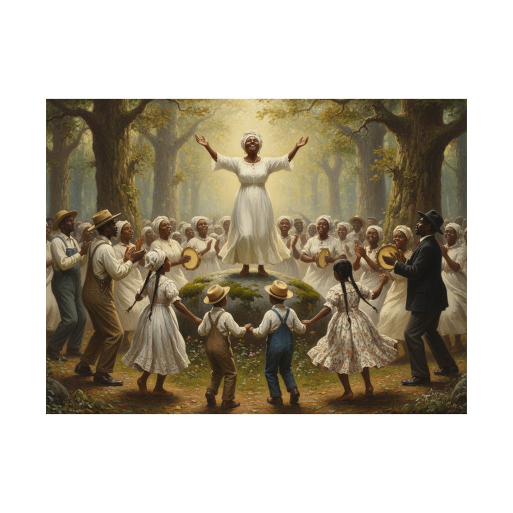 Spiritual Revival Matte Poster — Community Gospel Worship Art Print