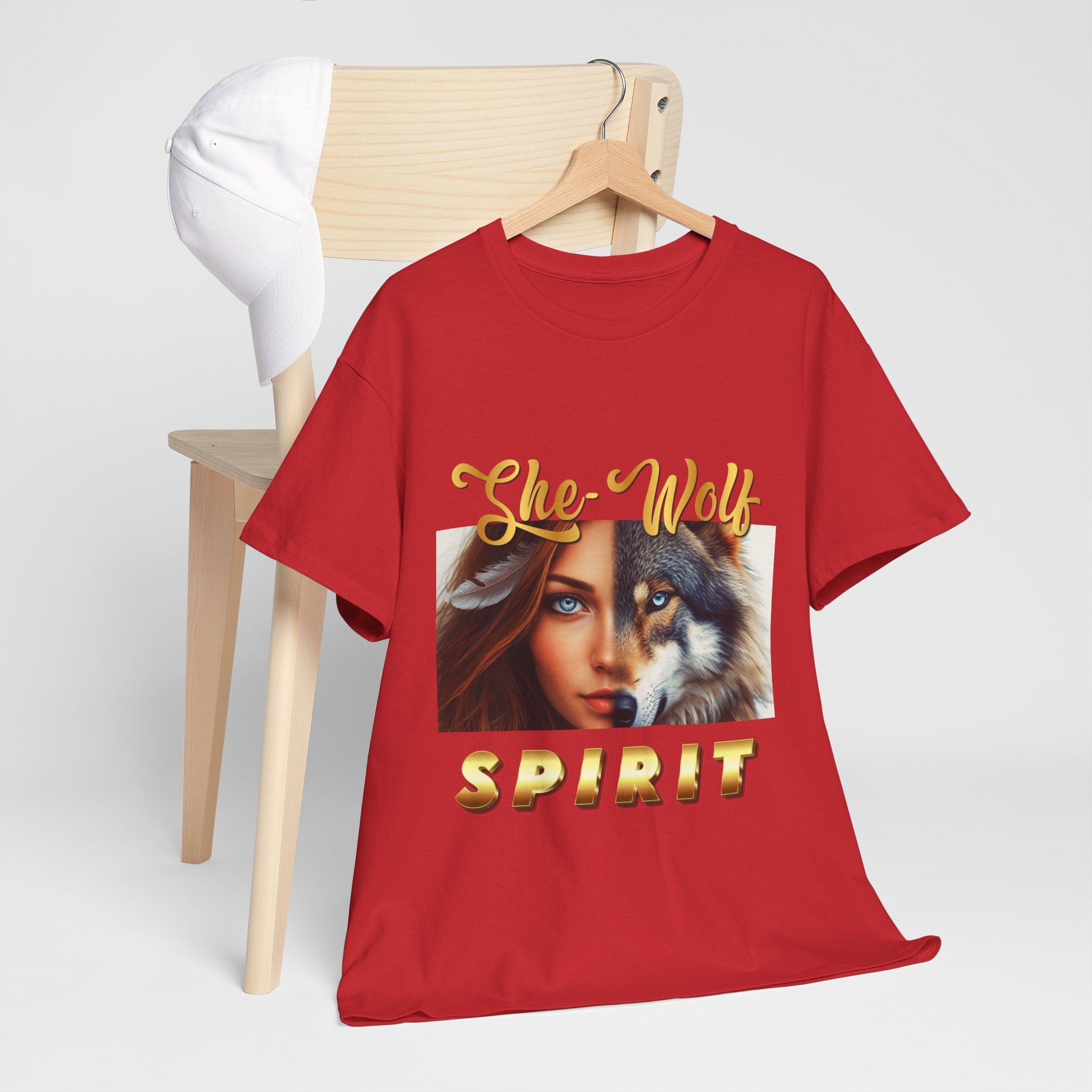 She-Wolf Spirit T-Shirt – Wild Feminine Energy Graphic Tee