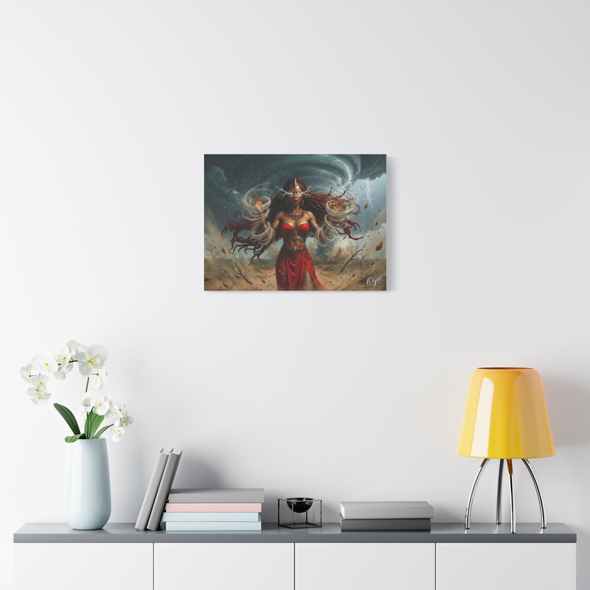 Oya Goddess of the Storm Matte Canvas