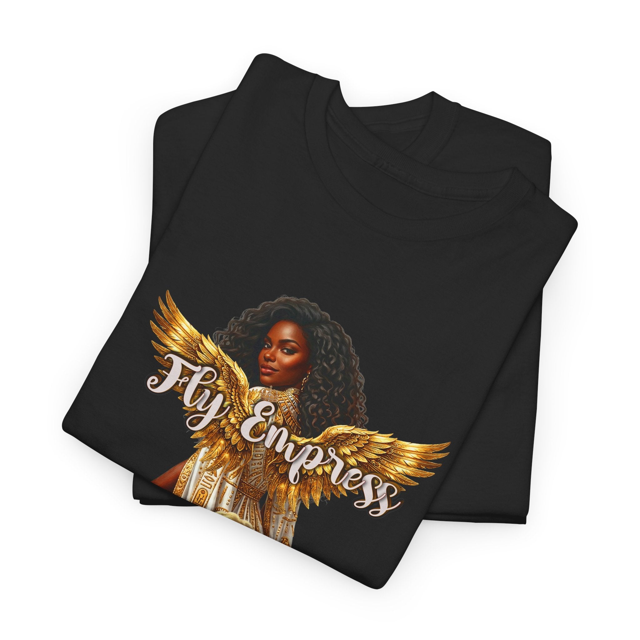 👑🕊️ Fly Empress Angel Wing Tee — Divine Queen Energy Graphic T-Shirt 🔥✨