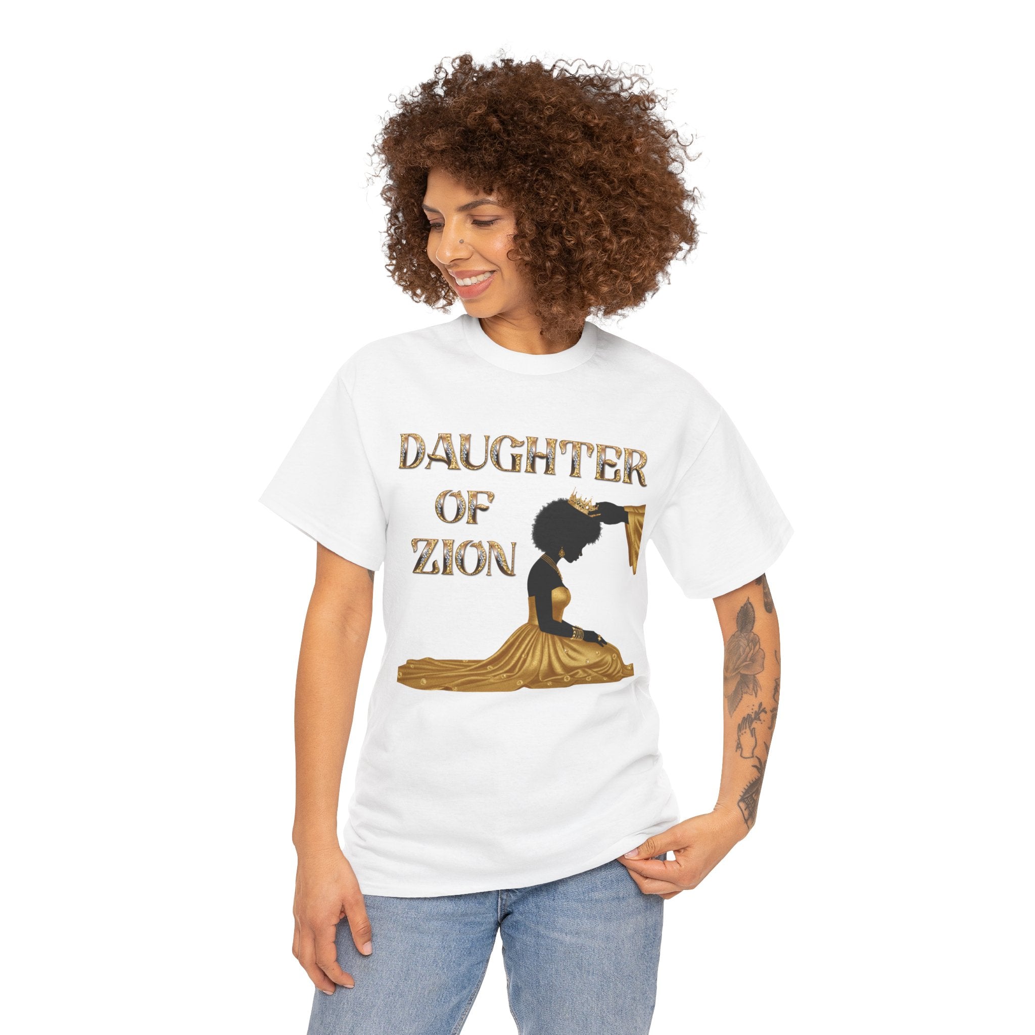 Daughter of Zion Tee — Inspirational Faith Graphic T‑Shirt for Girls & Women
