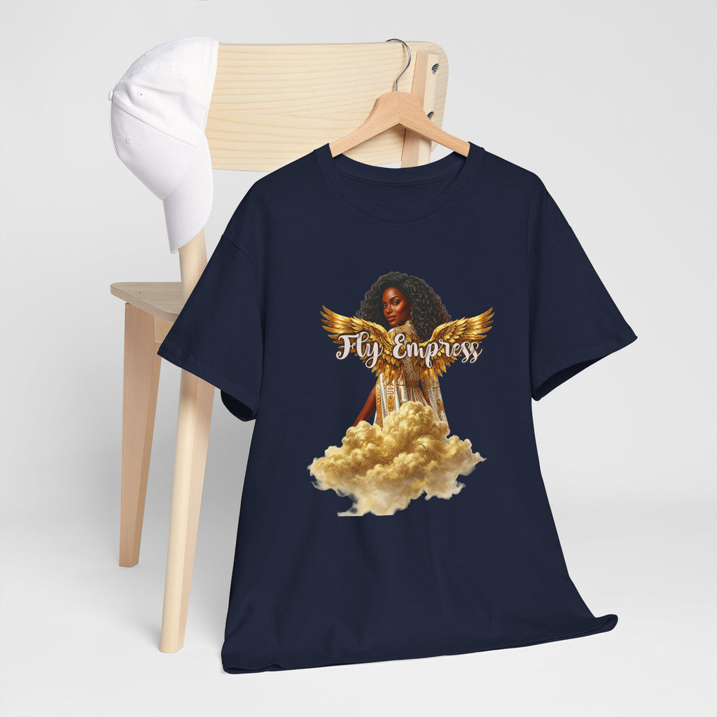 👑🕊️ Fly Empress Angel Wing Tee — Divine Queen Energy Graphic T-Shirt 🔥✨