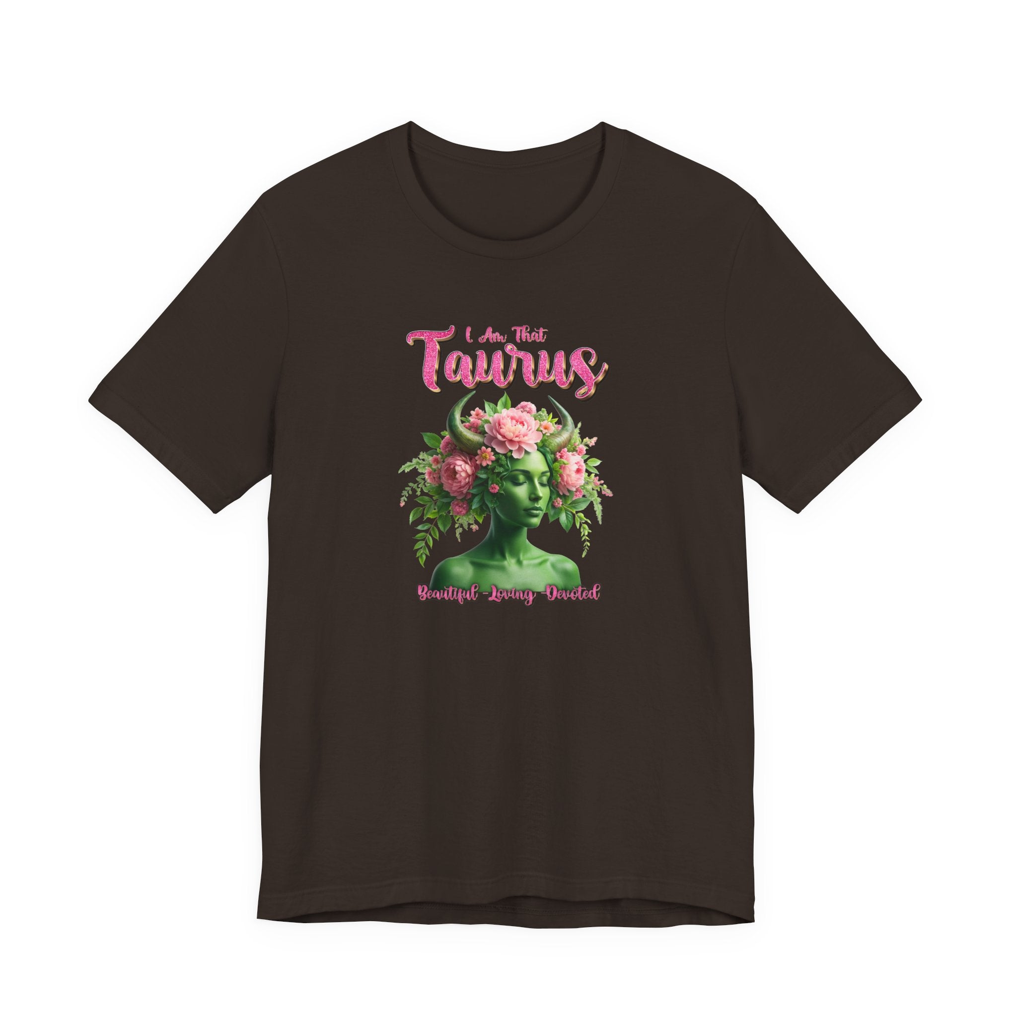 🌸♉ I’M THAT TAURUS TEE — FLORAL STATUE ZODIAC POWER SHIRT 🔥✨