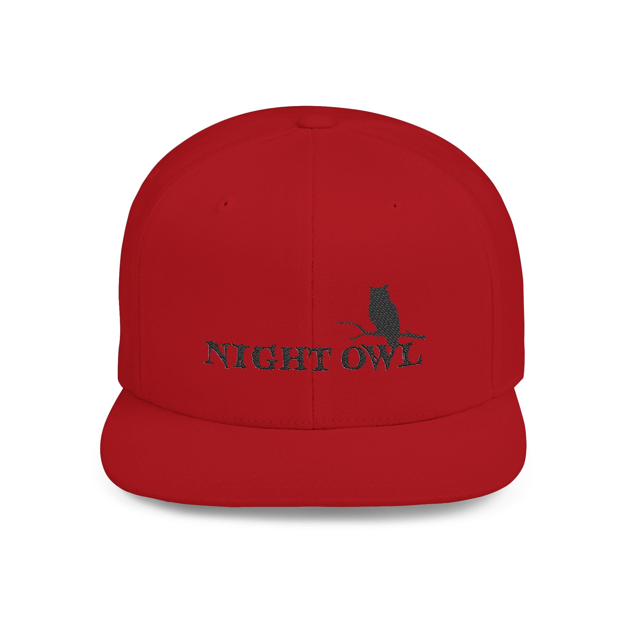 Night Owl Snapback — Nocturnal Streetwear Flat Bill Cap