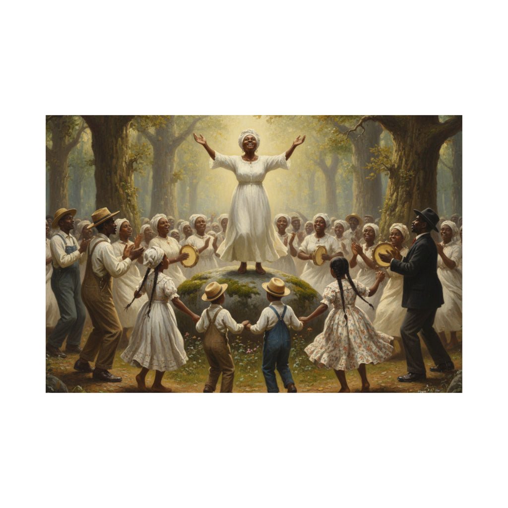 Spiritual Revival Matte Poster — Community Gospel Worship Art Print