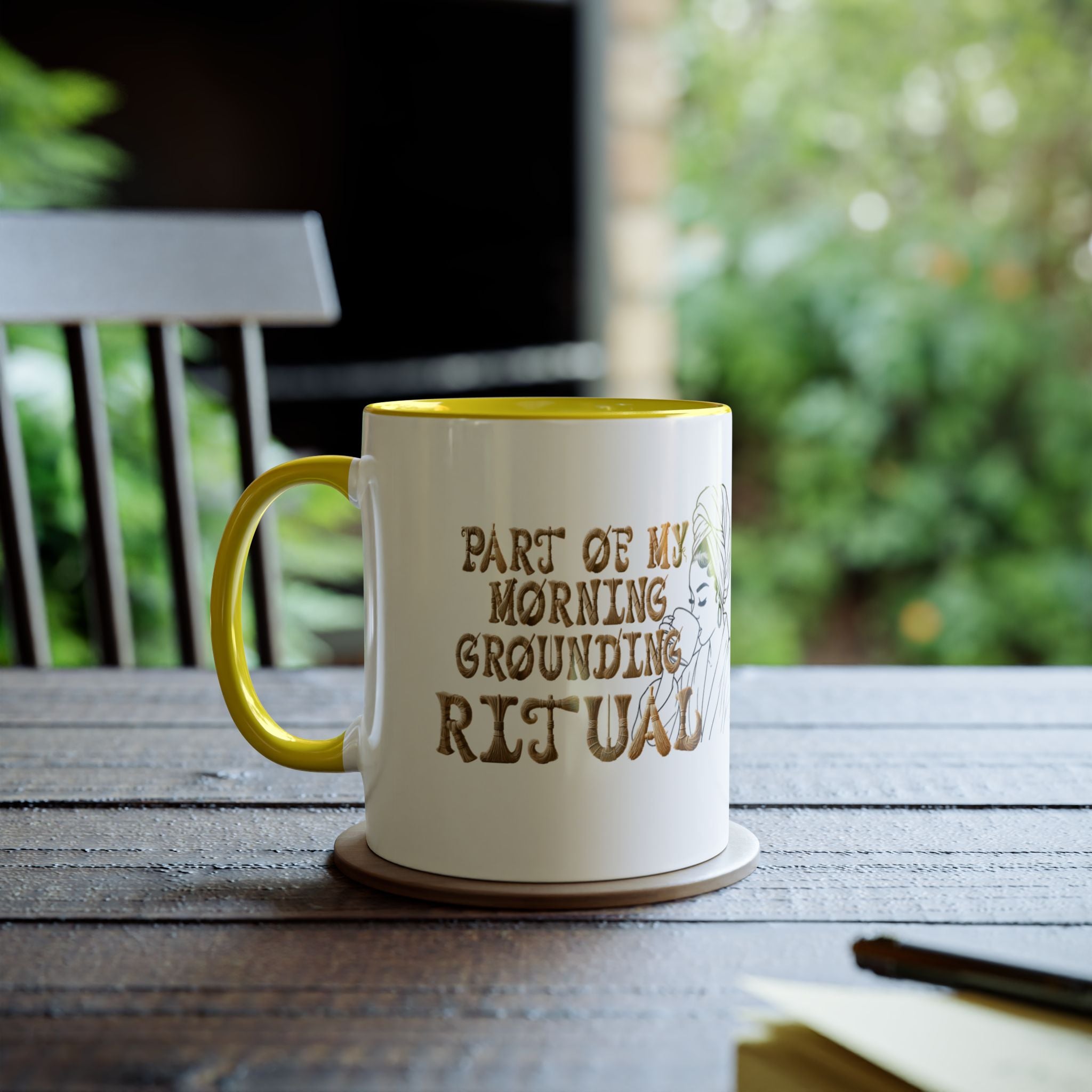 Part of My Morning Grounding Ritual – Spiritual Affirmation Coffee Mug
