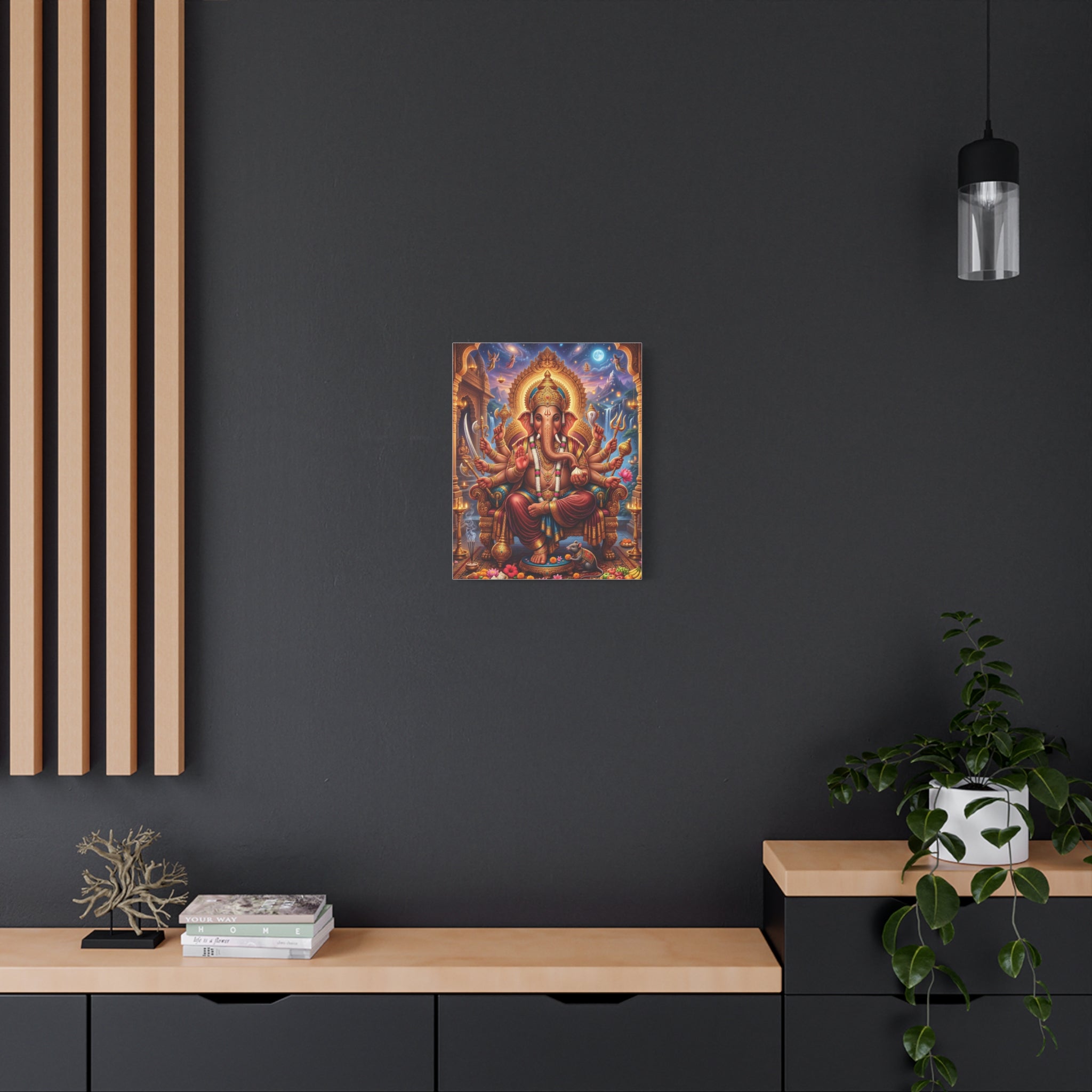 🐘✨ Sacred Ganesha Blessings Canvas — Divine Protection & Abundance Wall Art 👑🪷