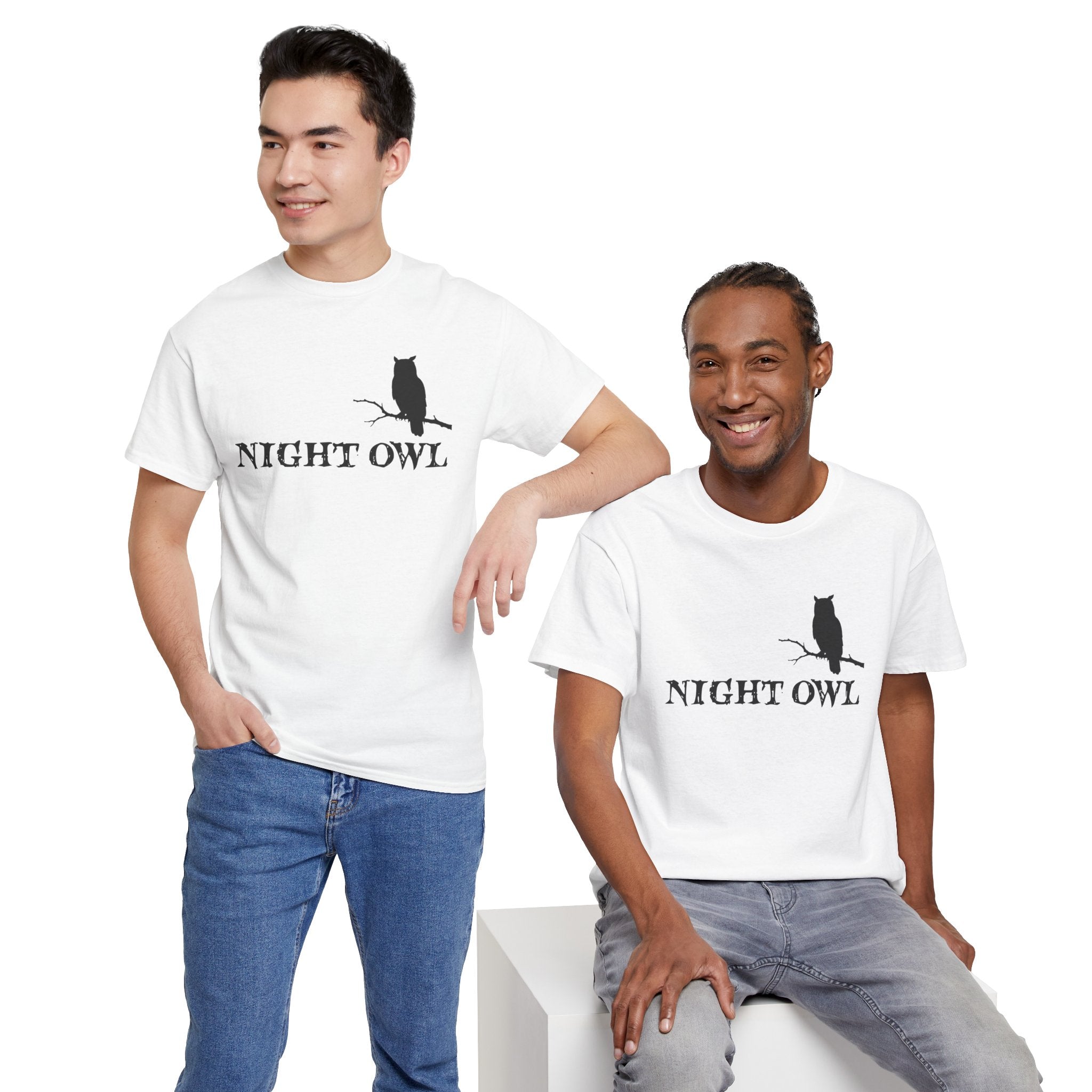 🌙 Night Owl™ Minimal Silhouette Tee