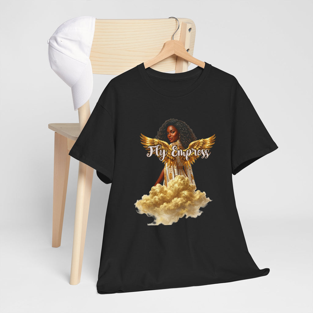 👑🕊️ Fly Empress Angel Wing Tee — Divine Queen Energy Graphic T-Shirt 🔥✨