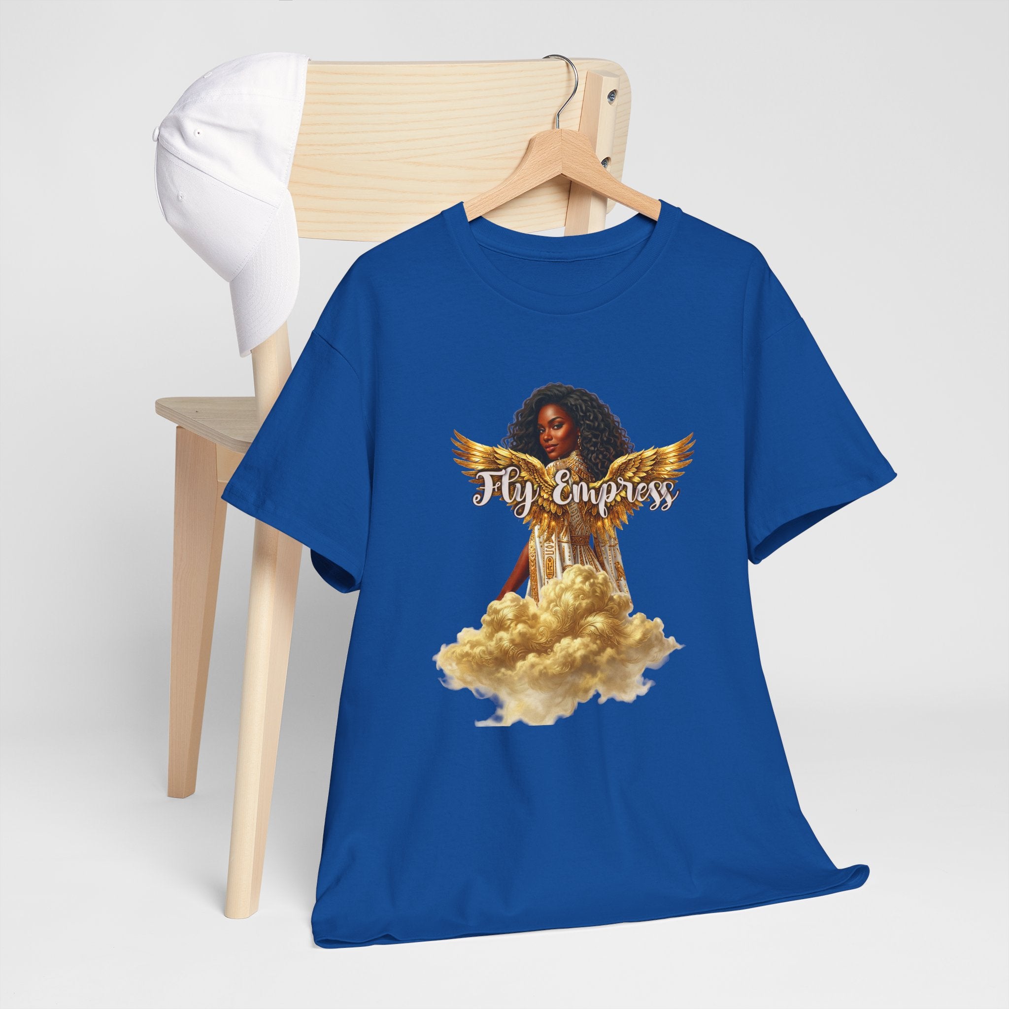 👑🕊️ Fly Empress Angel Wing Tee — Divine Queen Energy Graphic T-Shirt 🔥✨