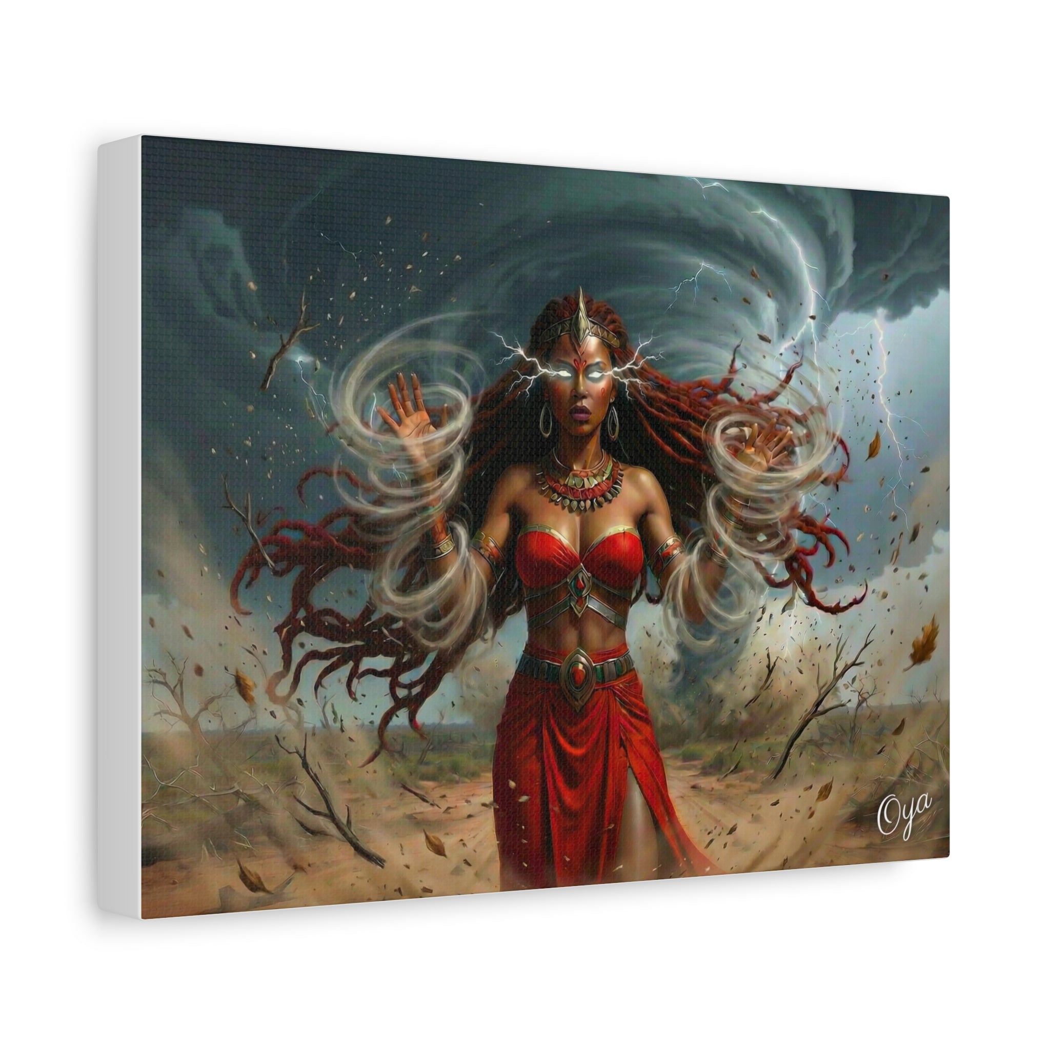 Oya Goddess of the Storm Matte Canvas