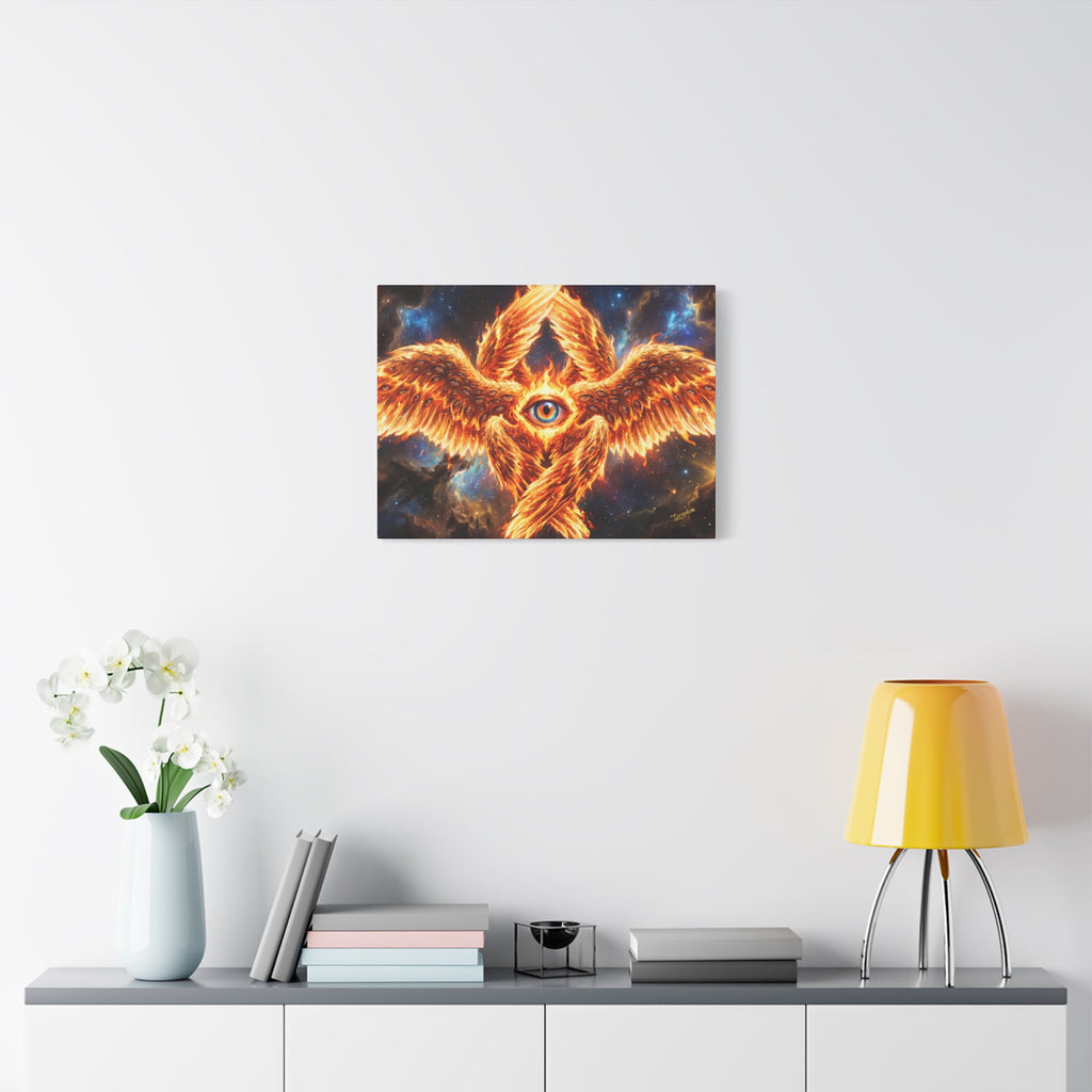 🔥👁️ Holy Seraphim Throne Canvas — Celestial Angelic Realm Wall Art ✨🕊️