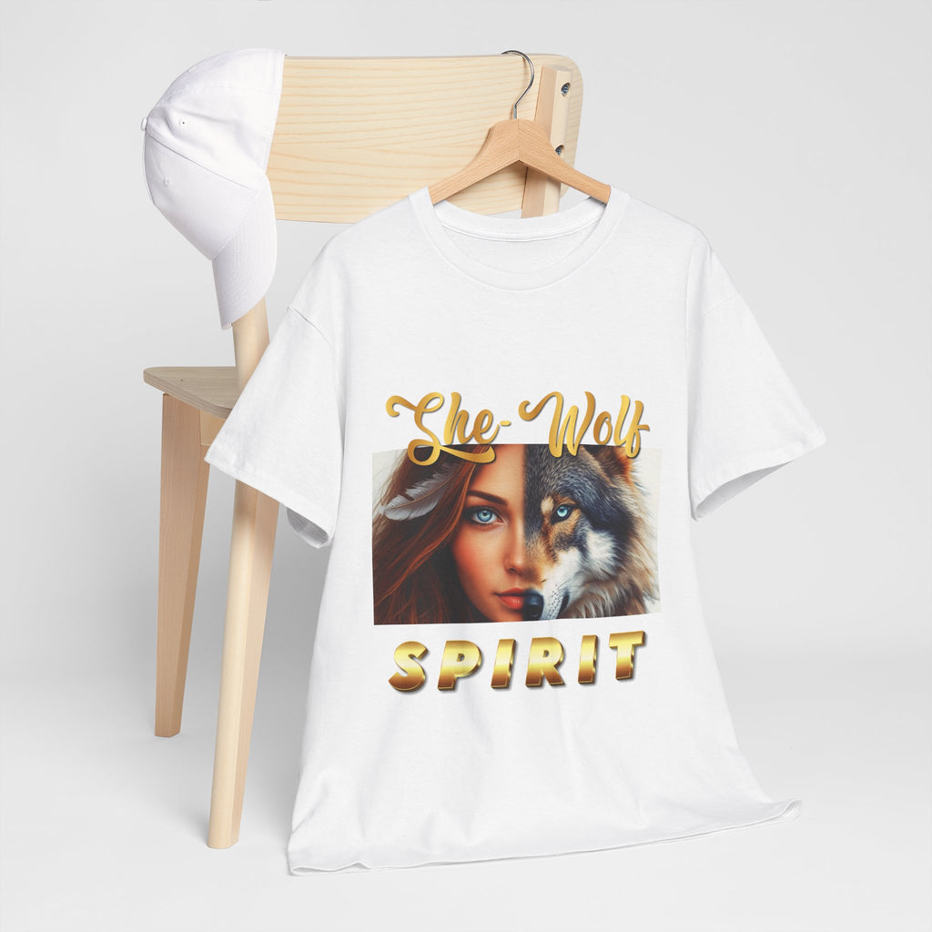 She-Wolf Spirit T-Shirt – Wild Feminine Energy Graphic Tee